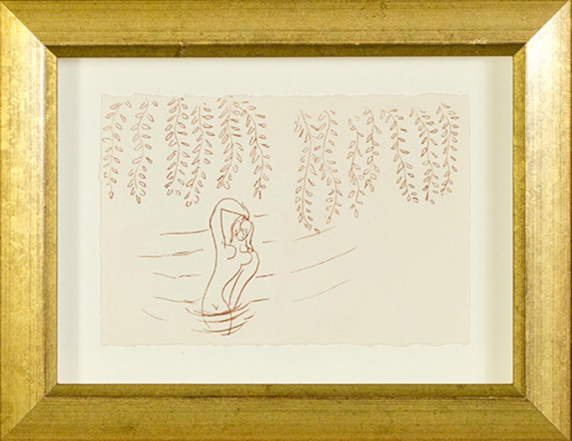 Nude Bather Under Willow Tree (from Florilege des Amours de Ronsard Portfolio) by Henri Matisse