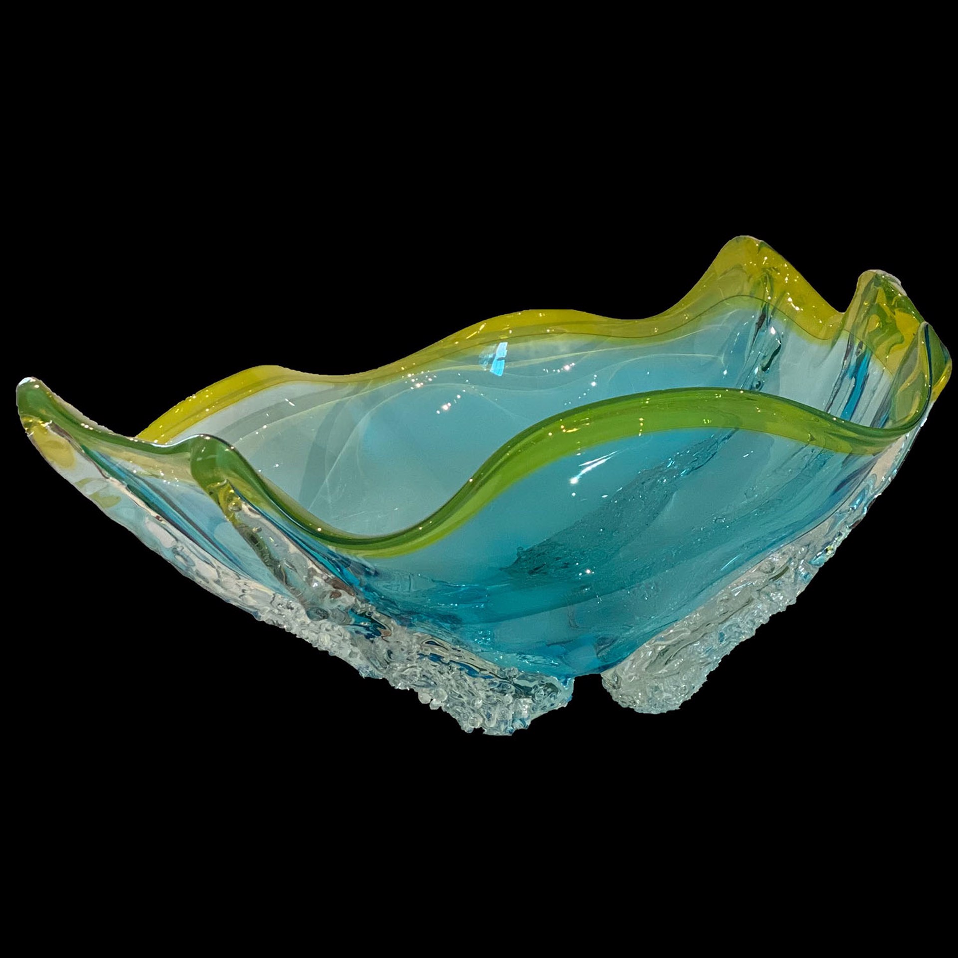Blue & Yello Octo Bowl by Will Dexter