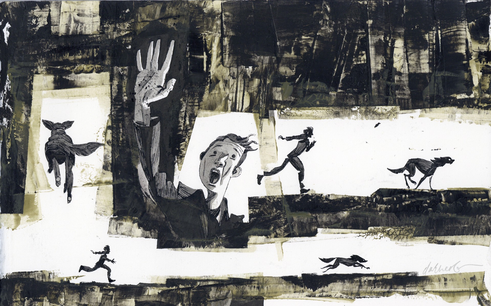 Black Dog: The Dreams of Paul Nash, Page #09A by Dave McKean