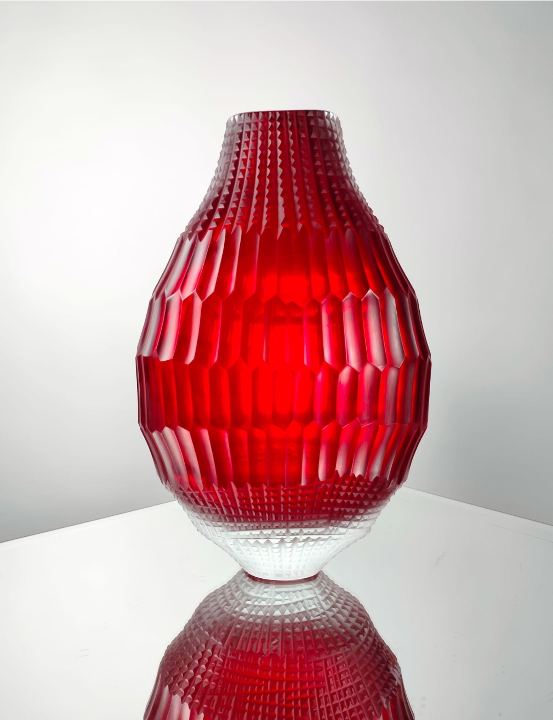 Short Red Vase by Pietro & Riccardo Ferro