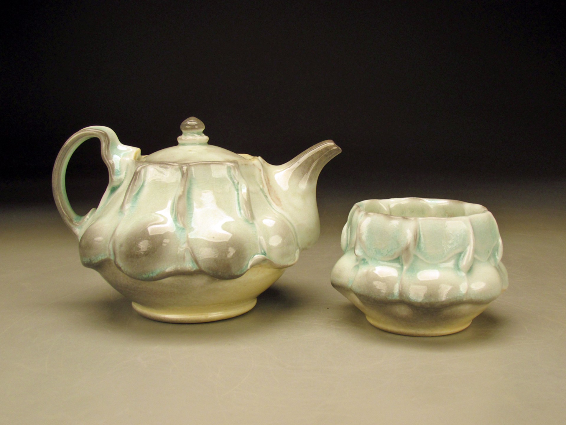 Teapot & Tea Cup Set by Brenda Lichman
