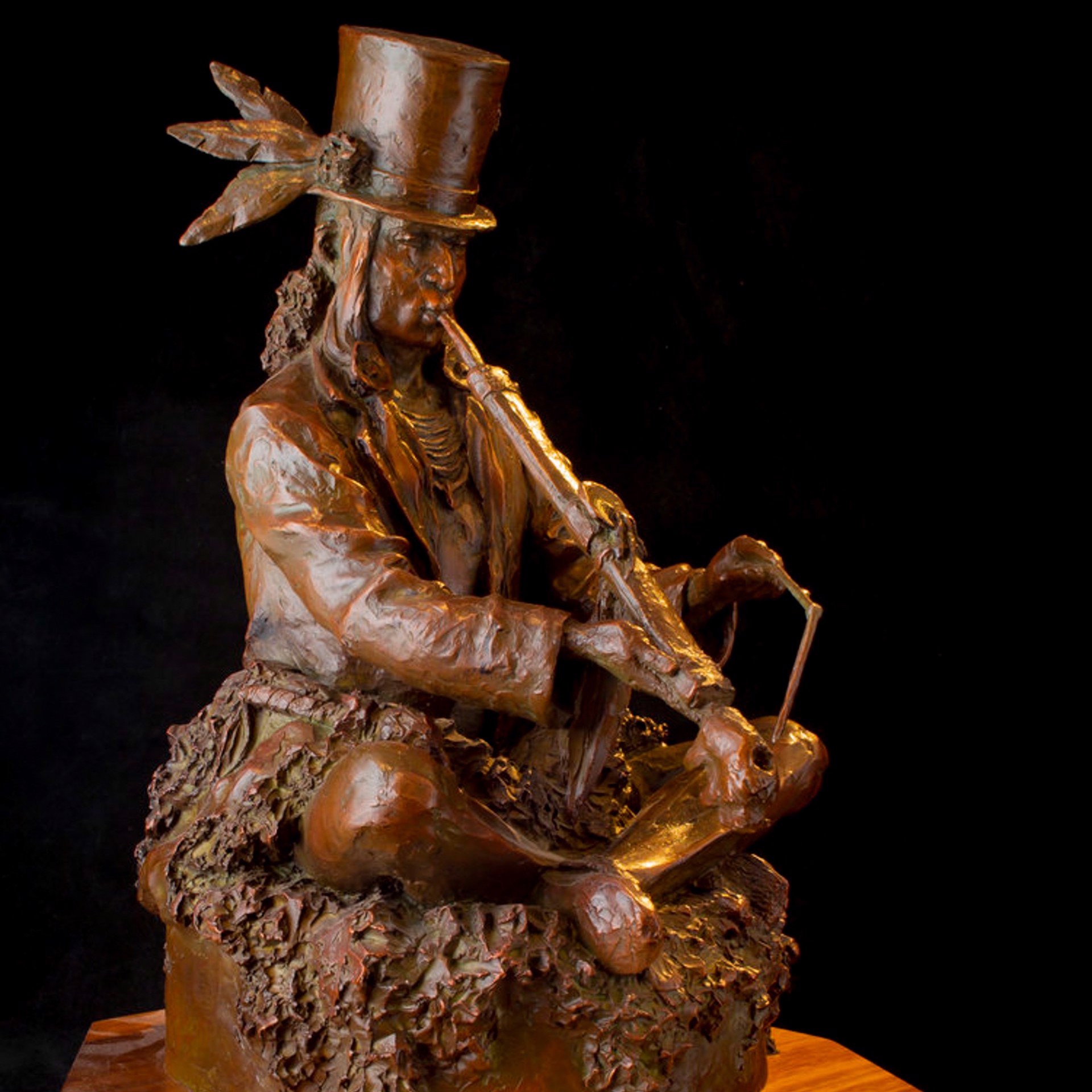 The Chief Celebrates His New Hat (Maquette) (Edition of 30) by Scott Rogers