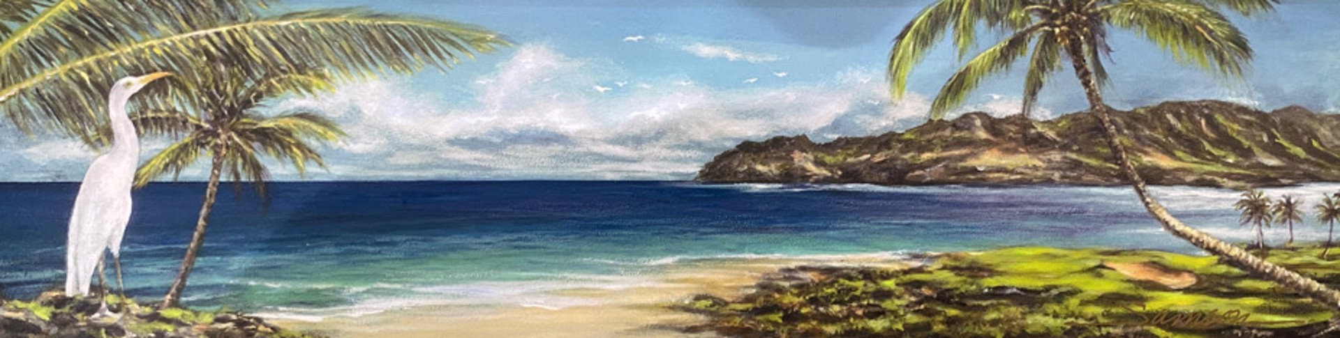 Egret Beach by Lee Samson