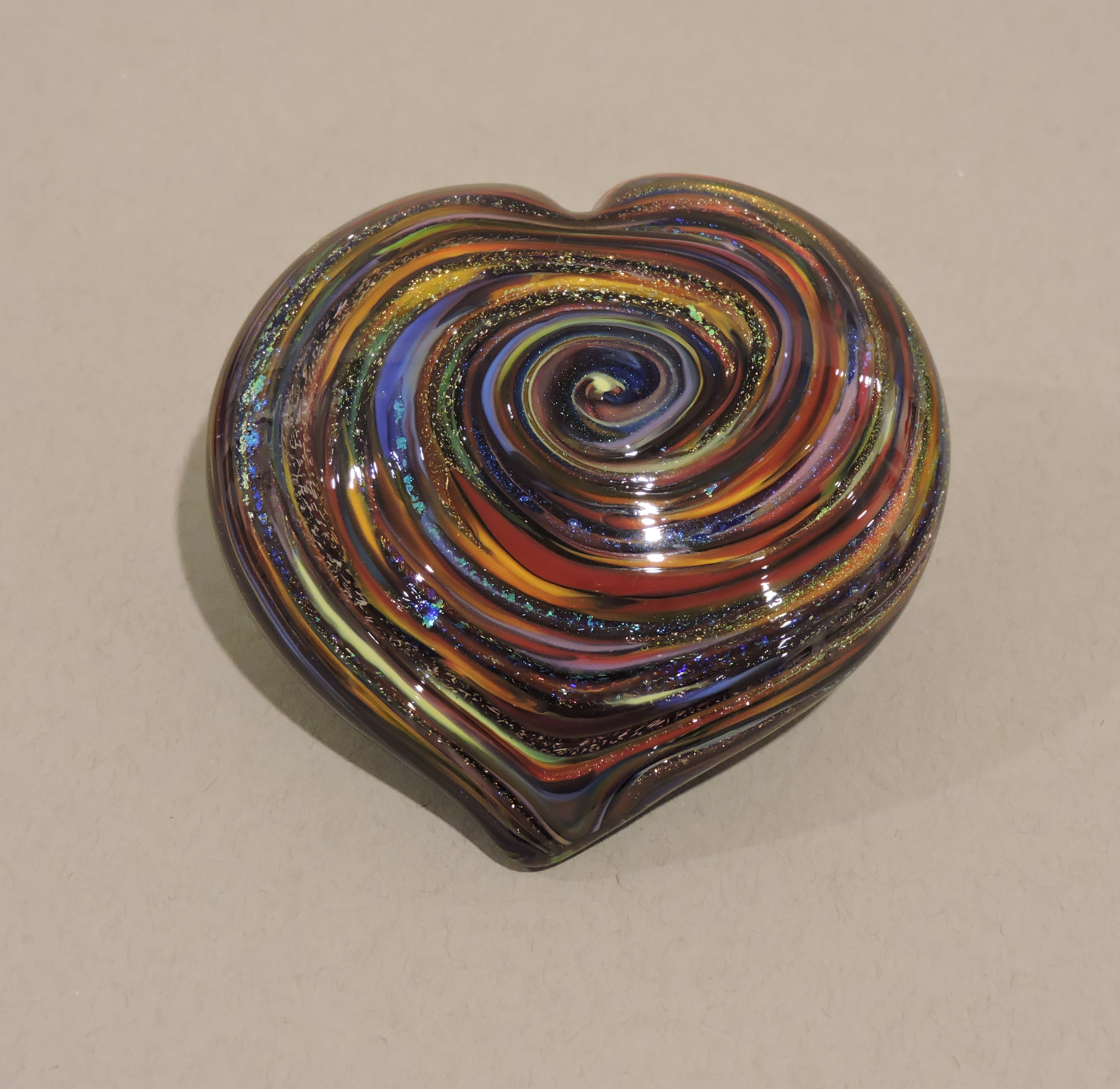 Heart paperweight by Mad Art Studios