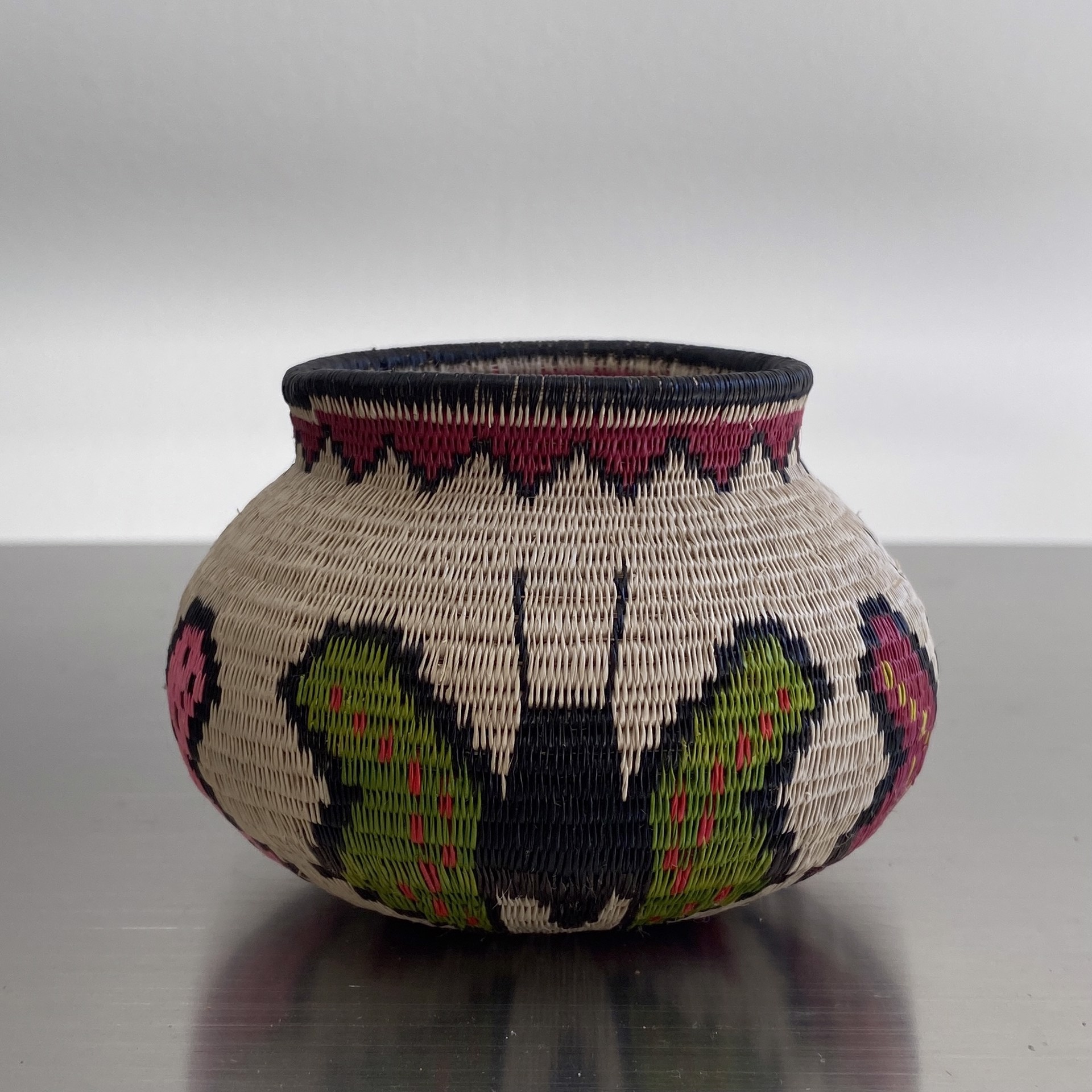 Butterfly Basket by Wounaan Weavers of Panama