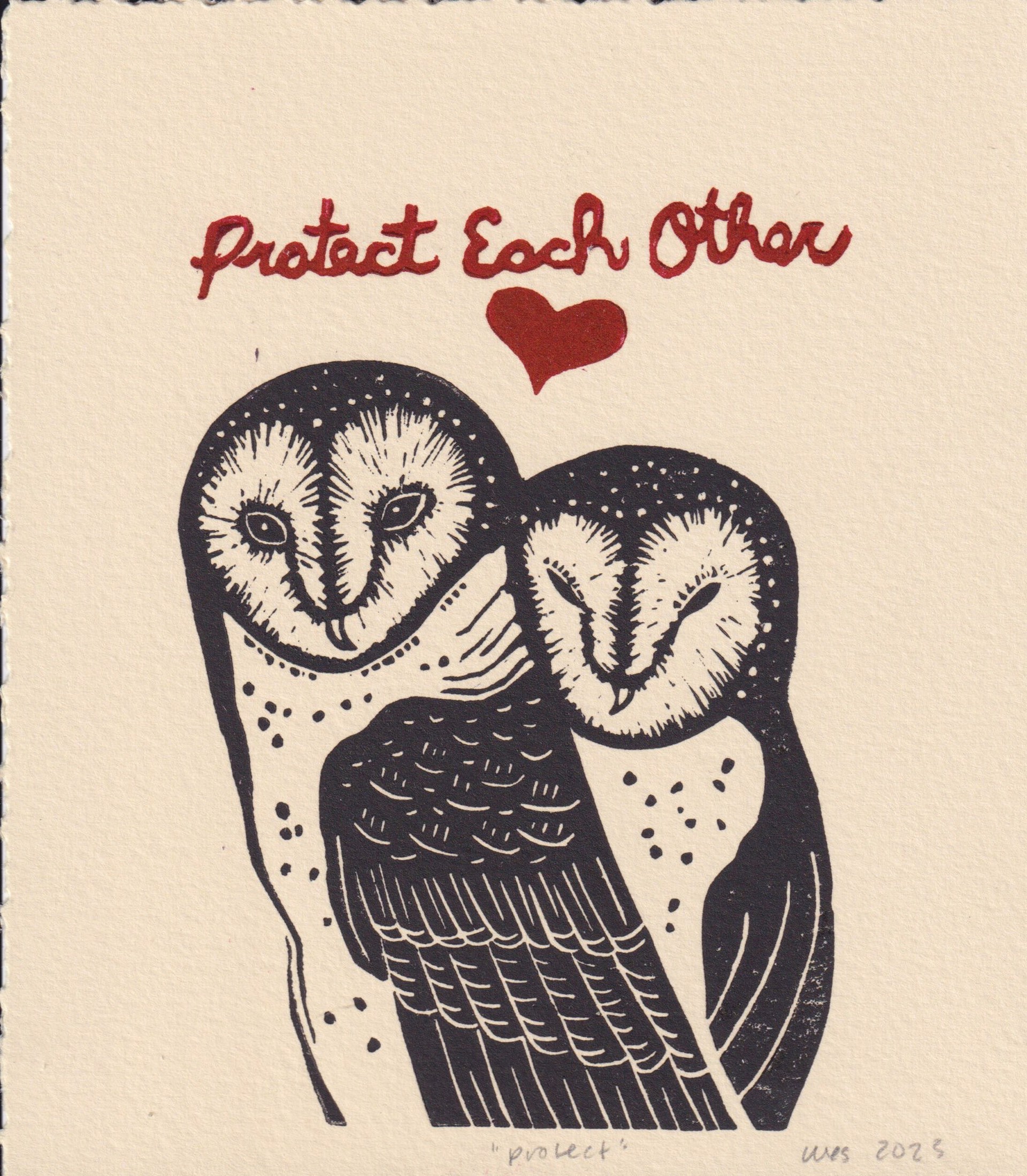 Protect Each Other (Unframed) by Wendy Elisheva Somerson