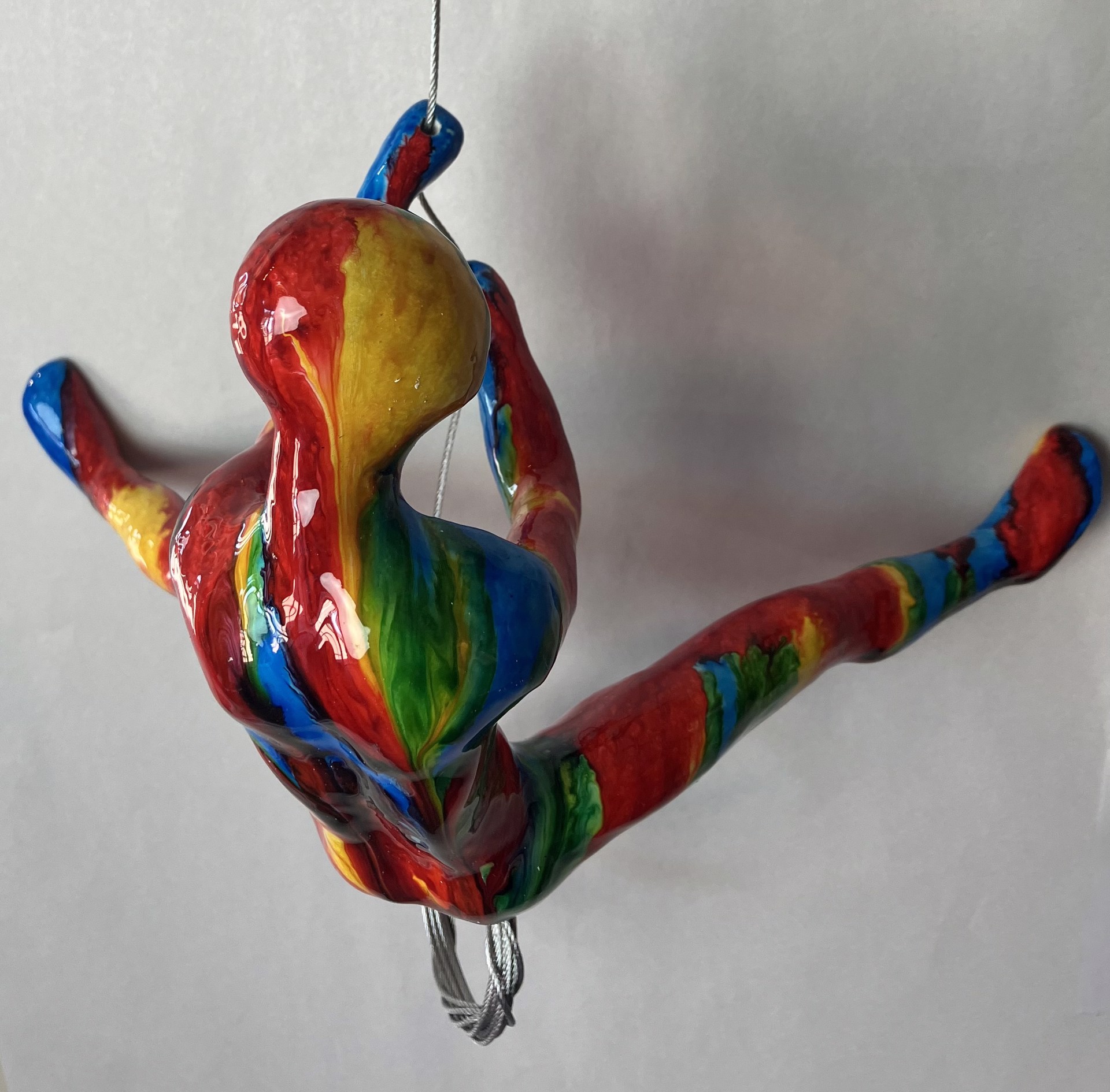 Male Climber 17-SS ~ Position 17 (shown) color Rainbow Swirl (shown) by Ancizar Marin
