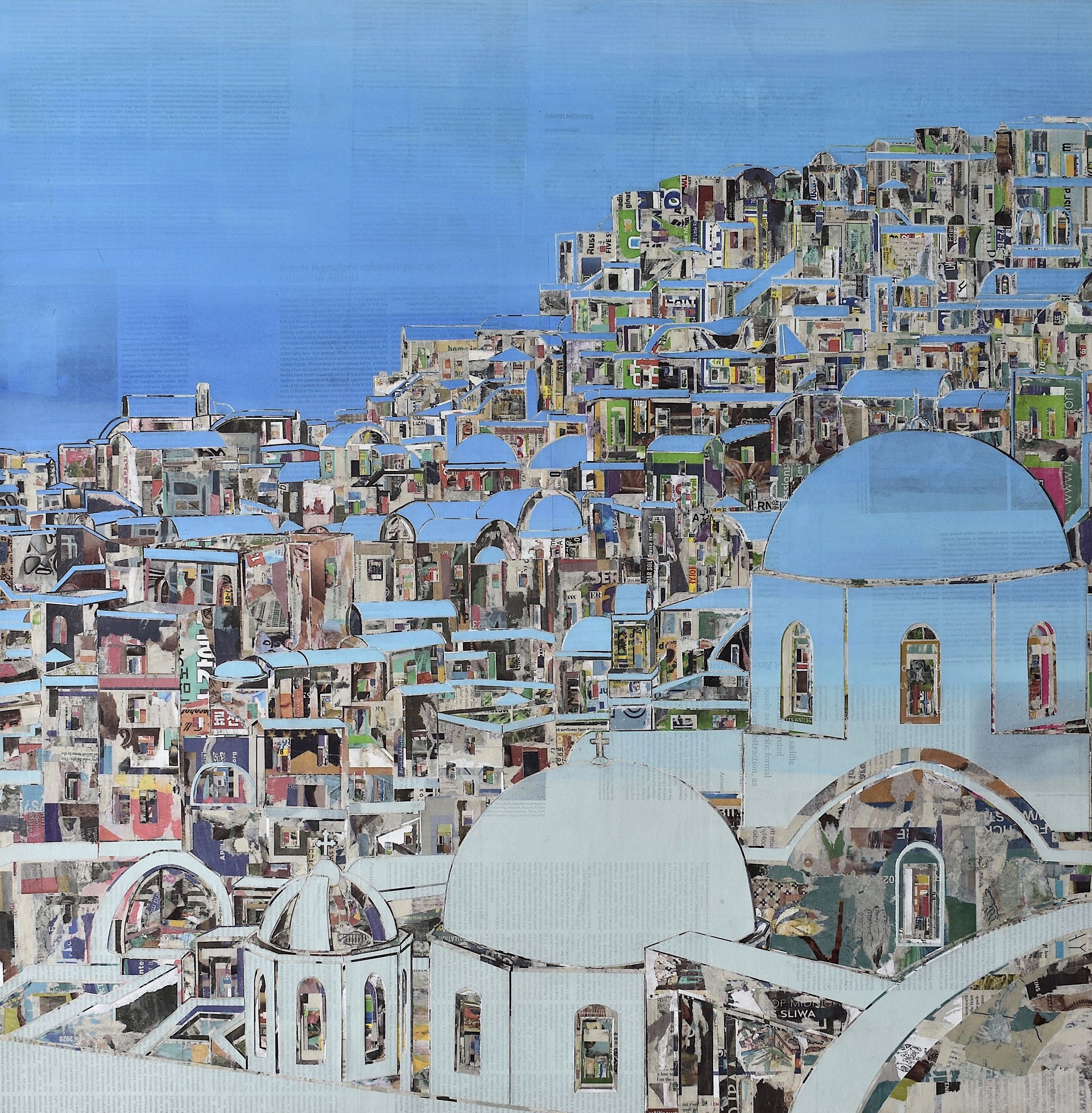 Santorini Blue Sky by Yeji Moon