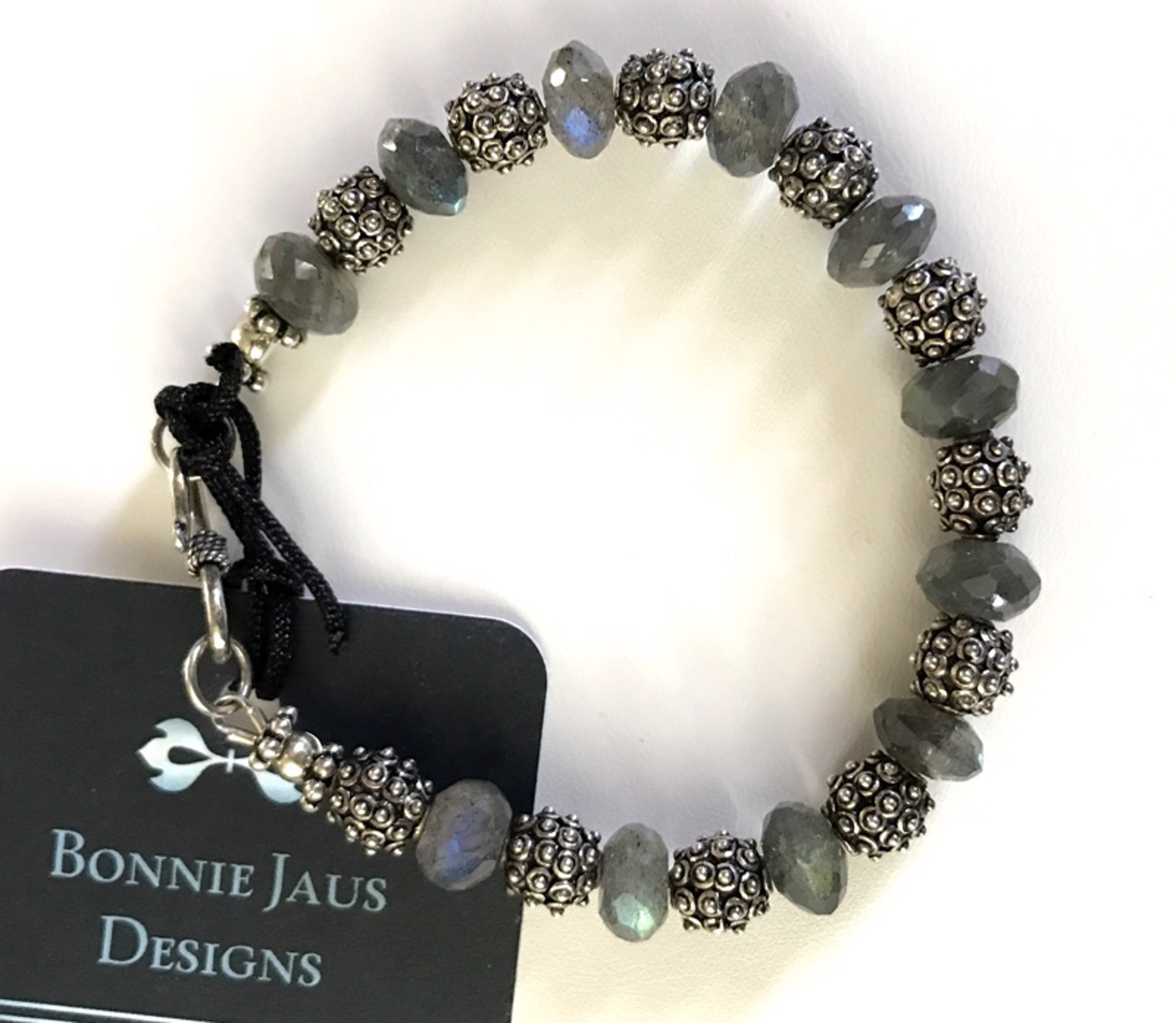 Bracelet - Labradorite & Sterling Silver  #8013 by Bonnie Jaus