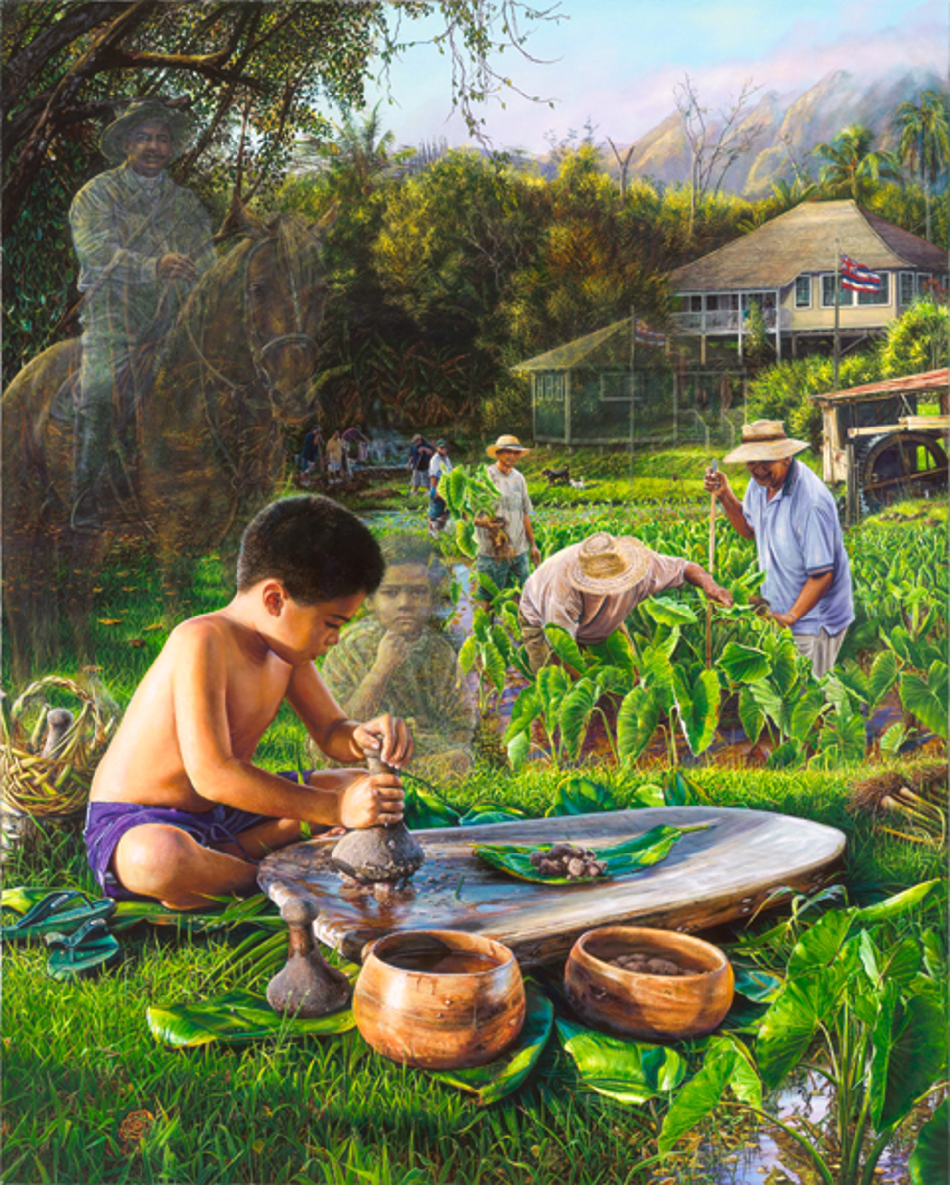 Poi Pounder - Ke Ea o ka 'Aina (AP) by Leohone Magno
