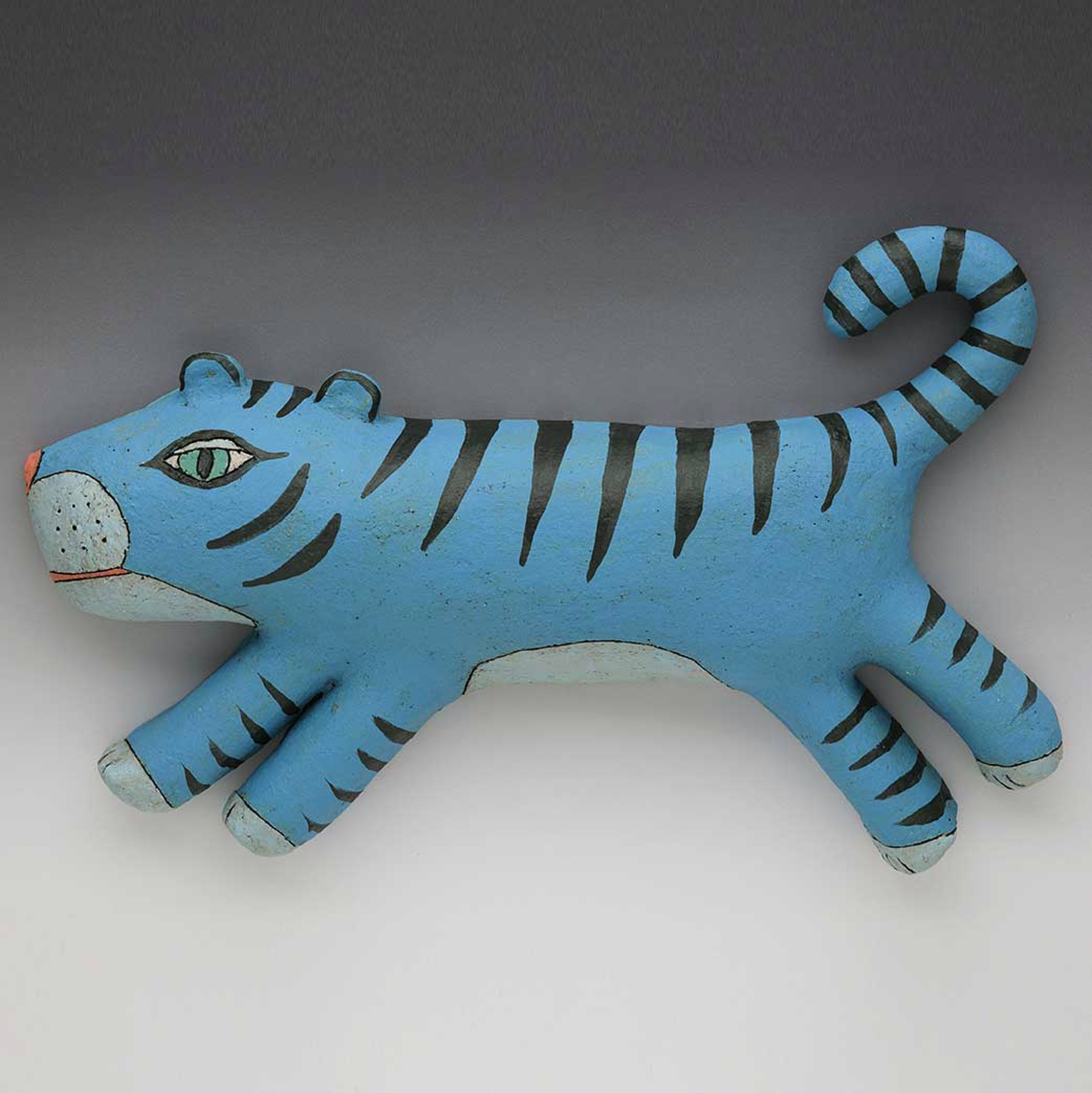 Blue Wall Tiger by Sara Swink