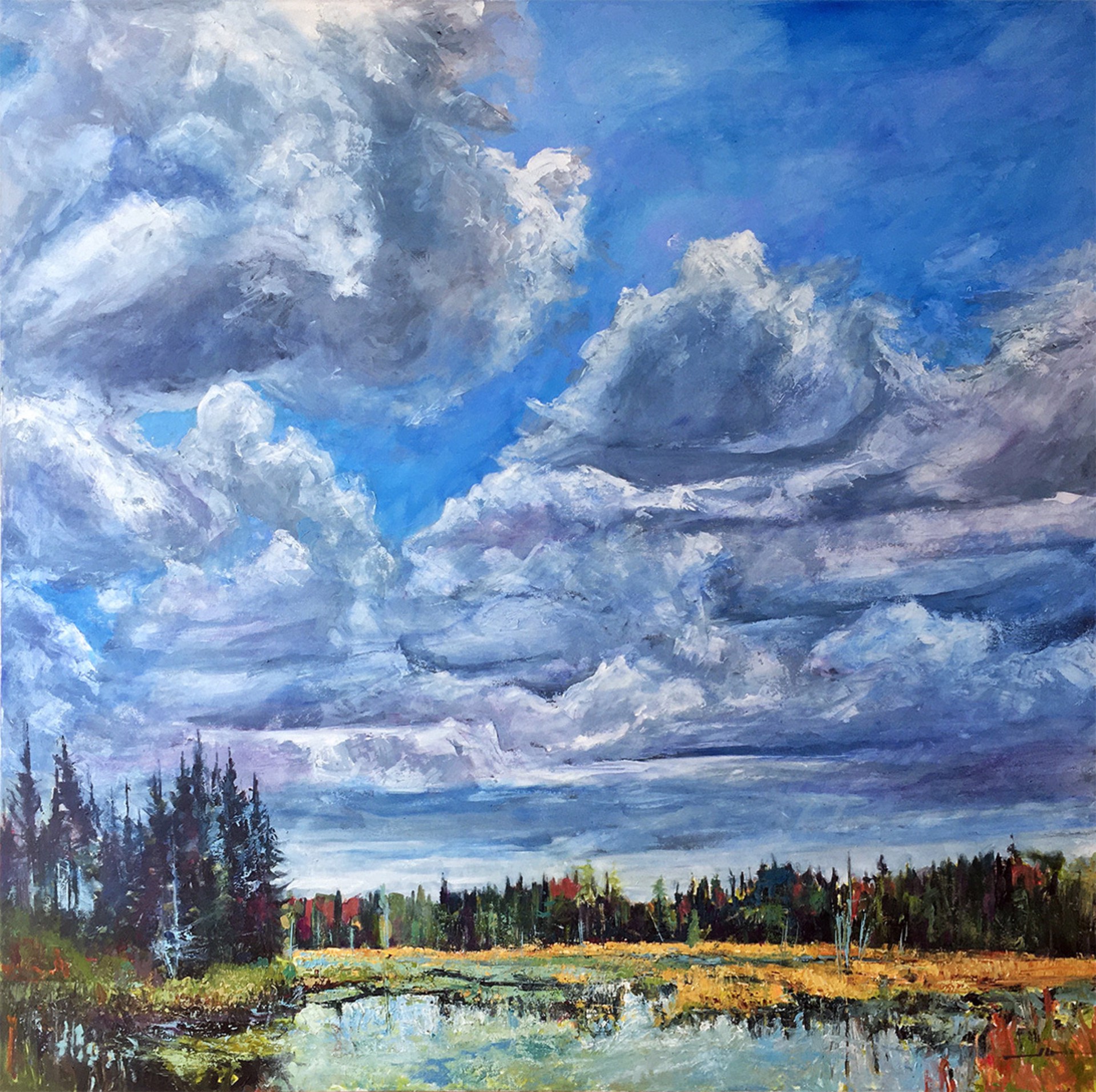 Clouds over Water by James Goodliff