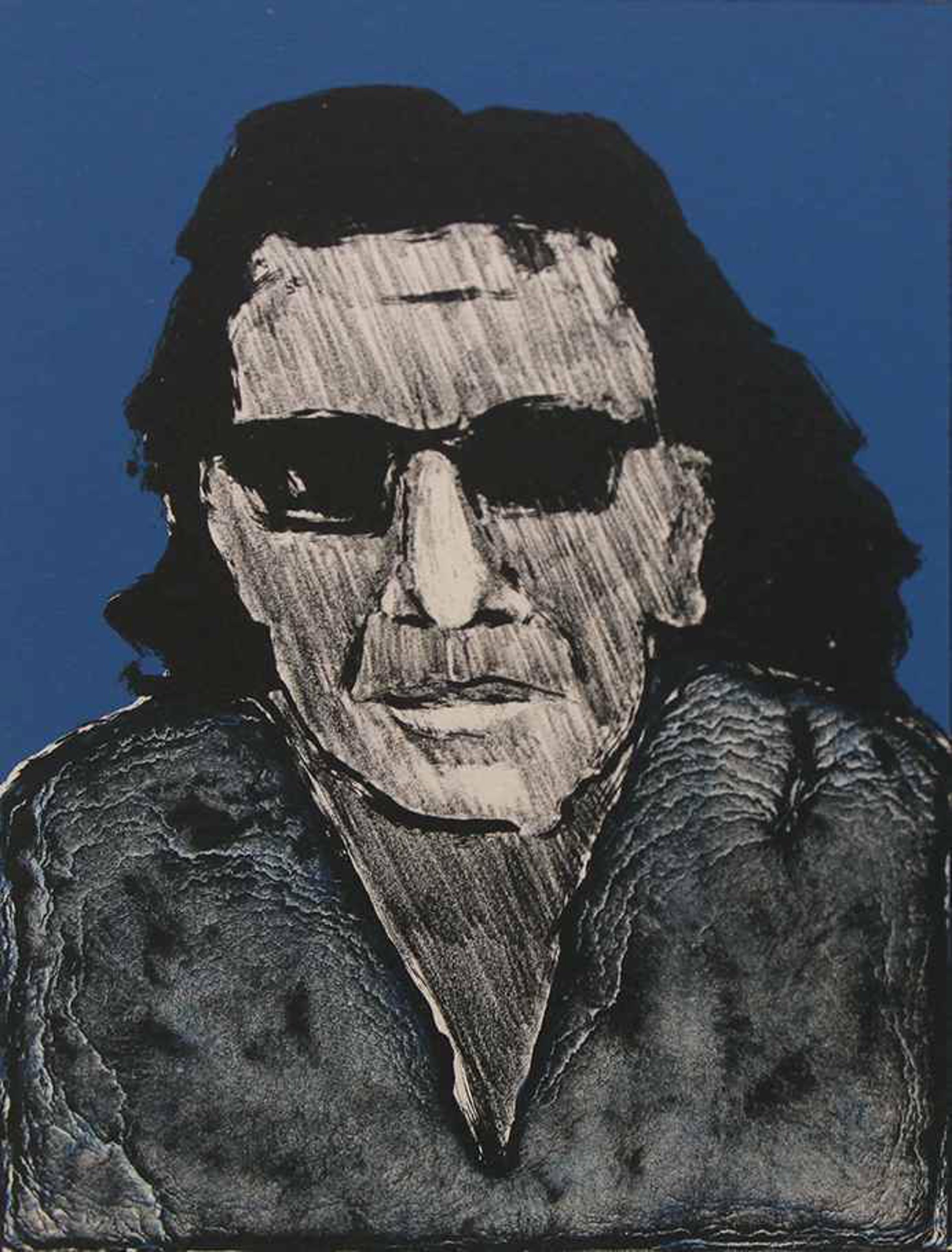 Self-portrait with Dark Glasses (First State), Ed. 17/100 by Fritz Scholder