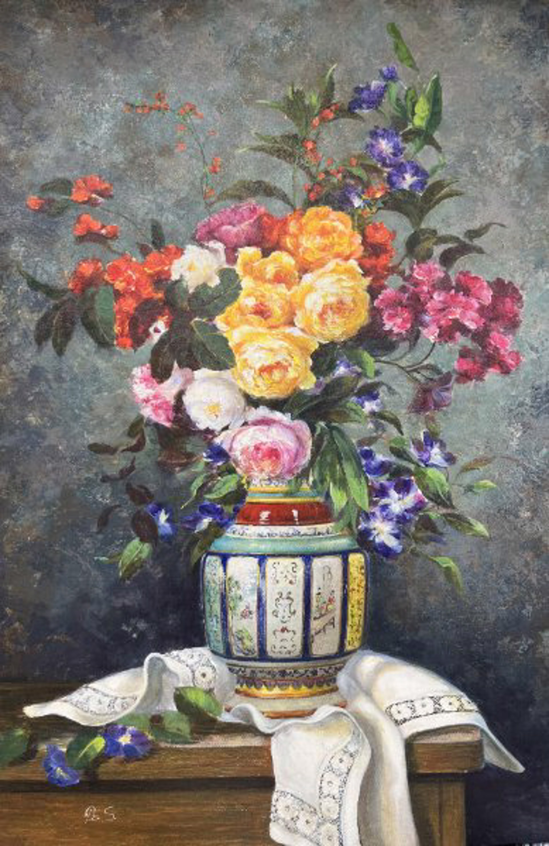 Flowers in a Vase by Elizabeth Pena