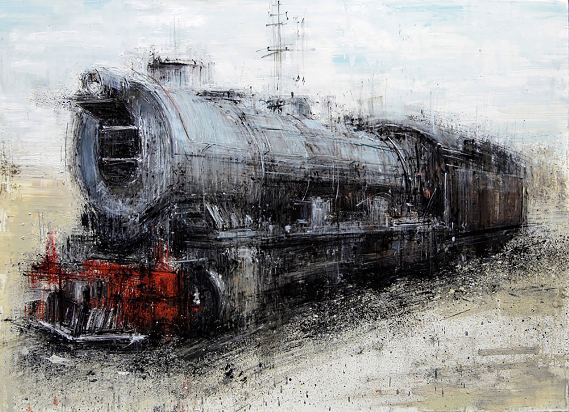 Train In The Desert by Valerio D’Ospina