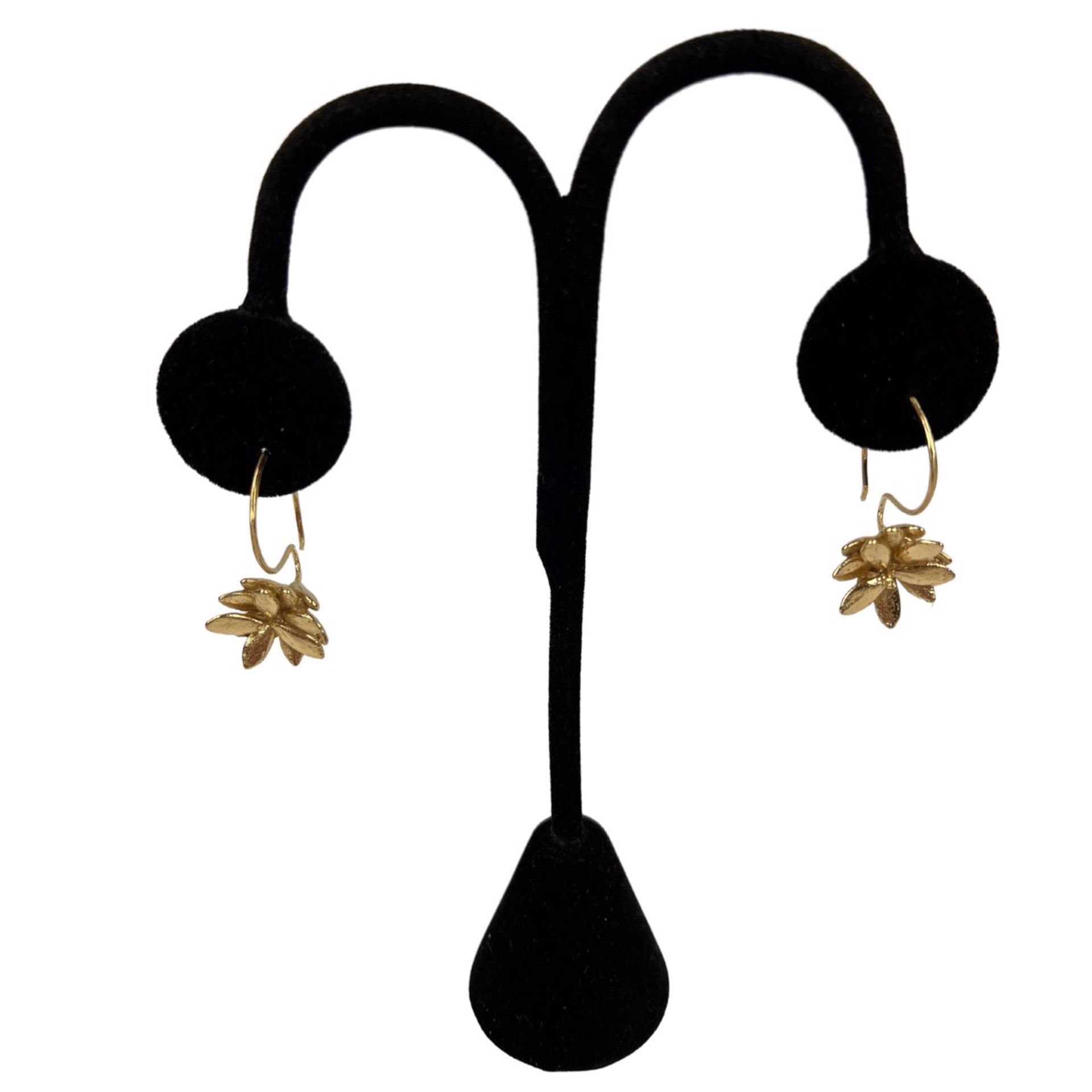18KV Long Sedum Hoop Earrings by Amber Mahler