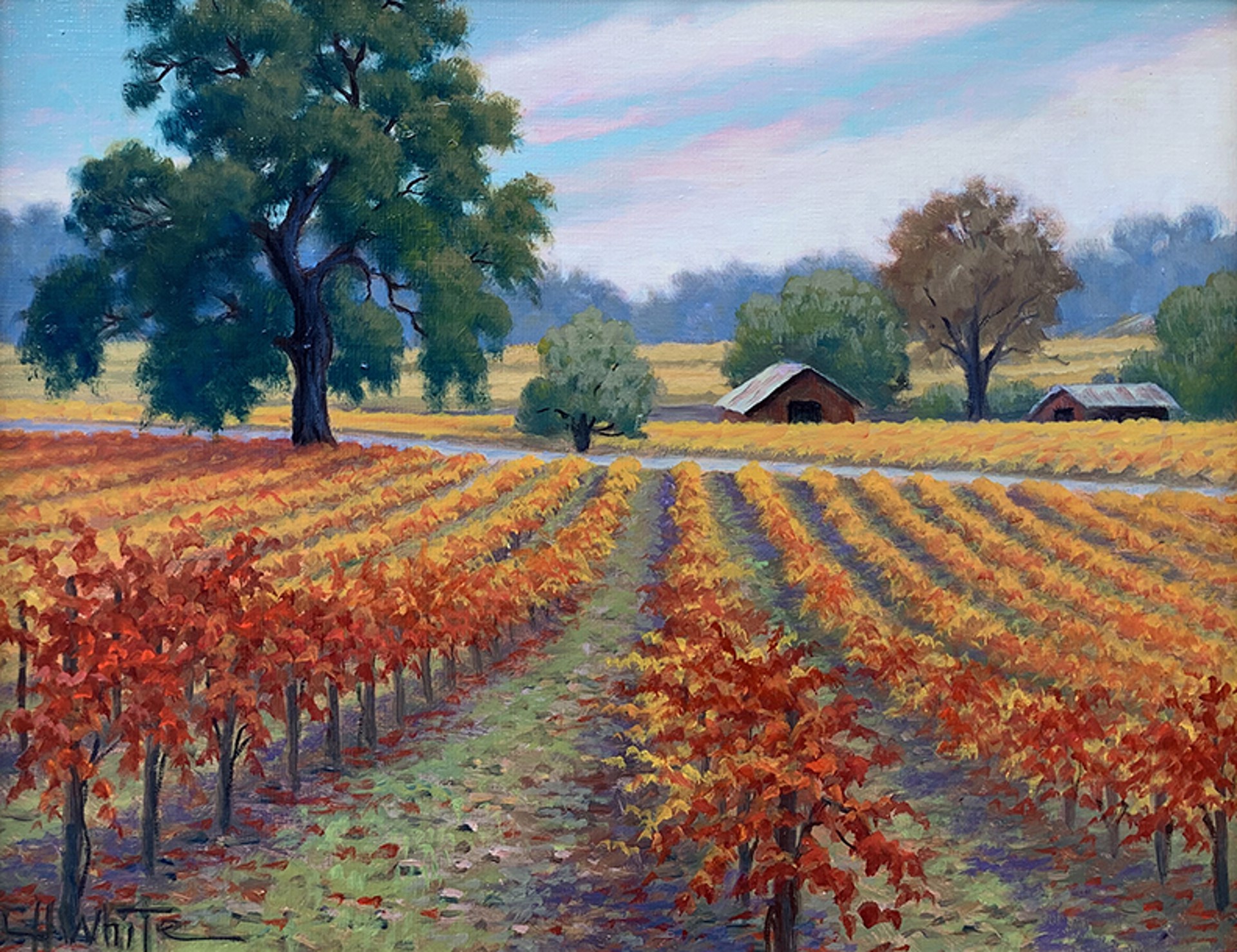October Vineyards by Charles White