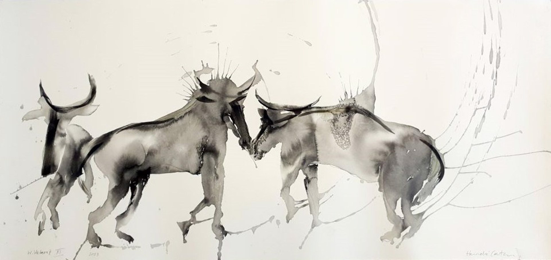 Eco Queer Creature Series : Wildebeest XI by Hannelie Coetzee