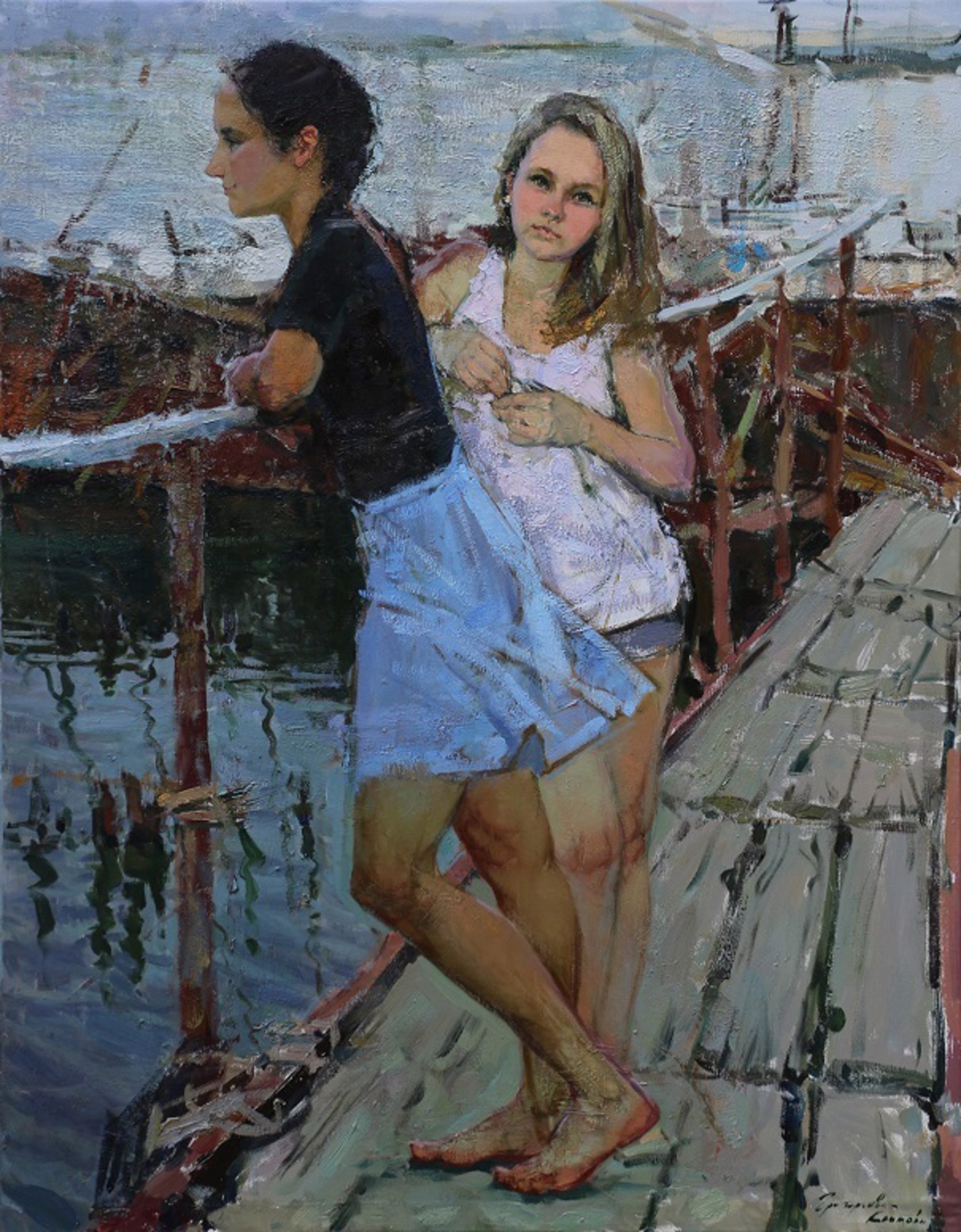 Old Pier by Olga Grigoryeva