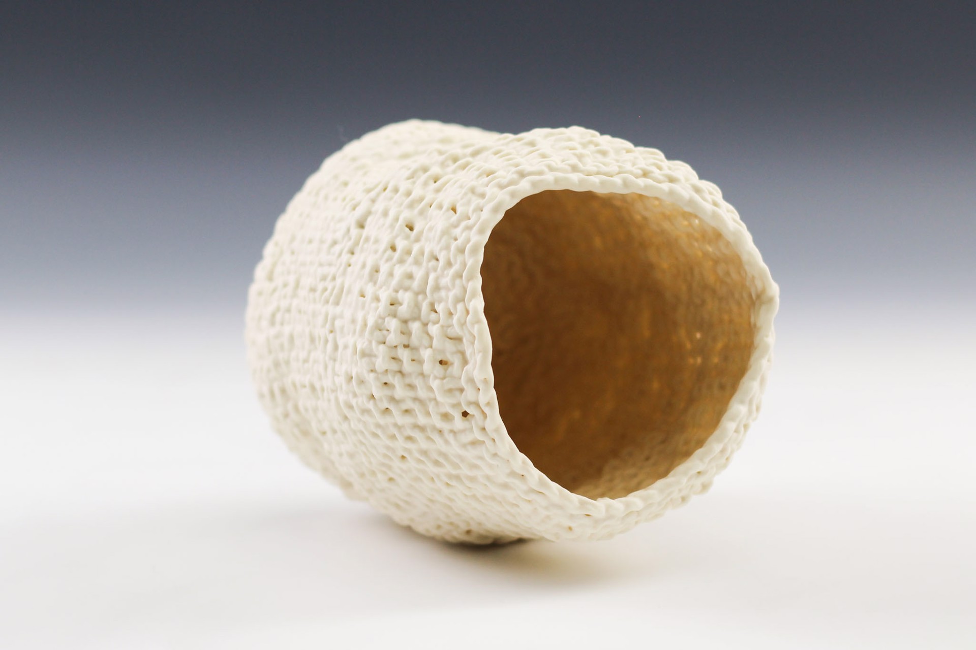 Tall Seed Stitch Vessel by Lisa Belsky