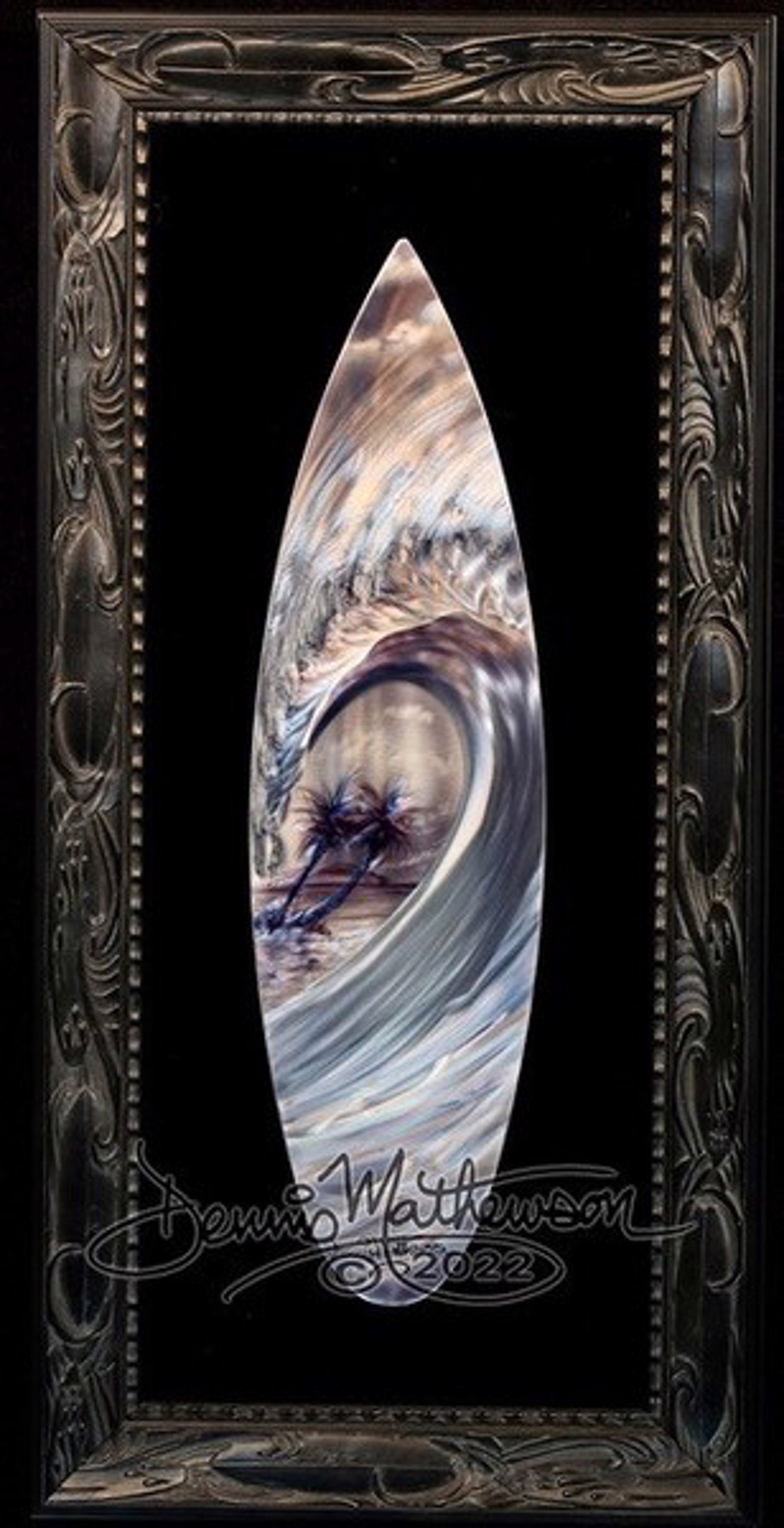 Silver Peak Surfboard by Dennis Mathewson