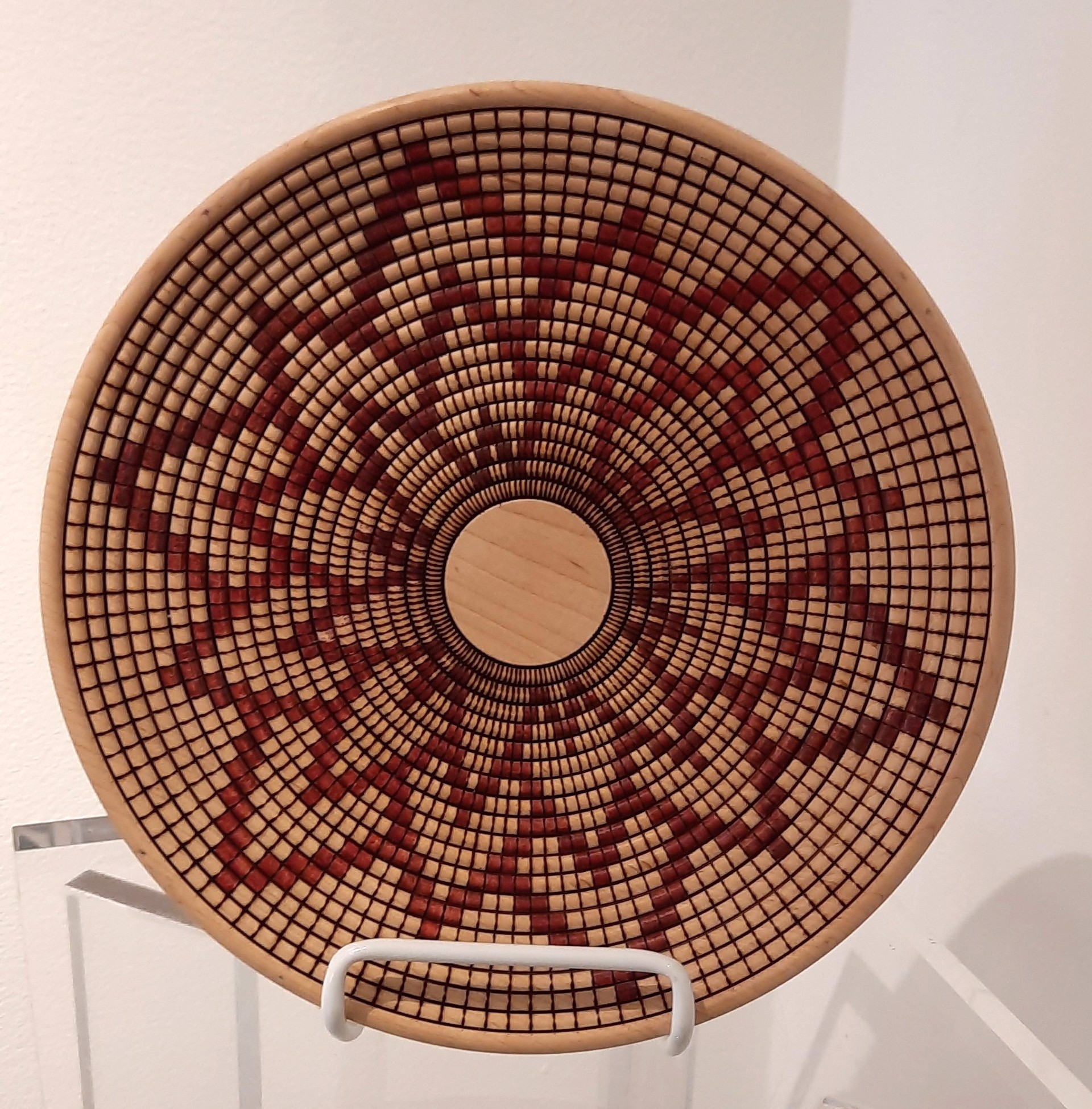 Sunset Basket Weave Plate by Michael Earley