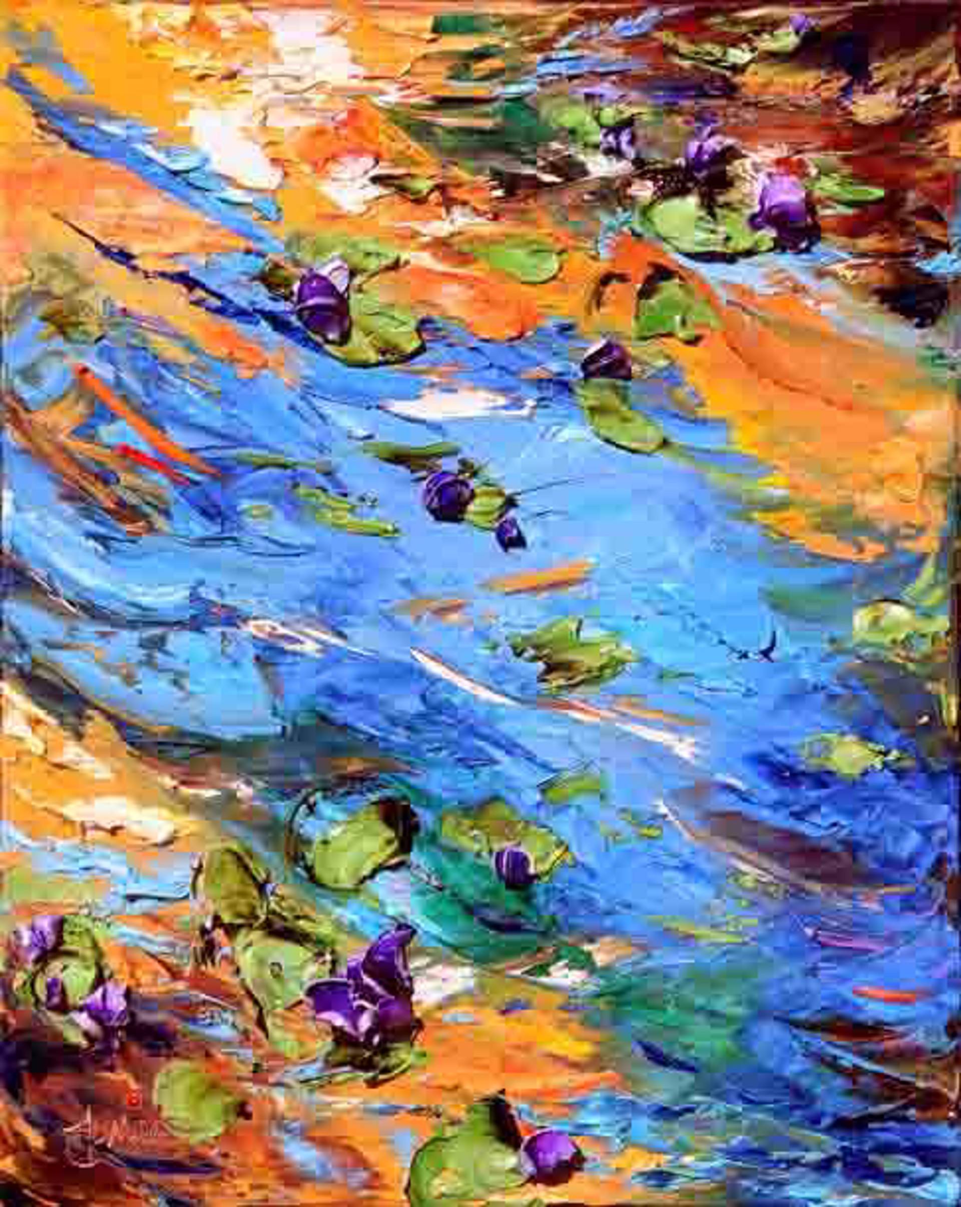 Timeless Waterlilies I by JD Miller
