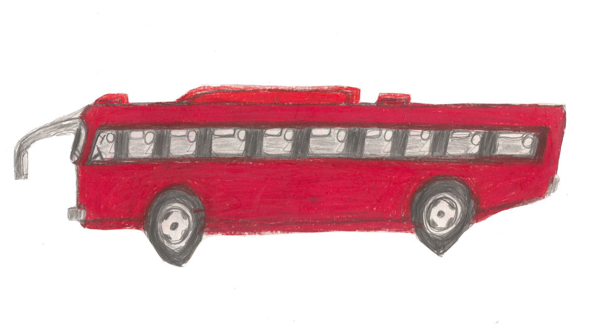 Little Red Bus by Michael Haynes