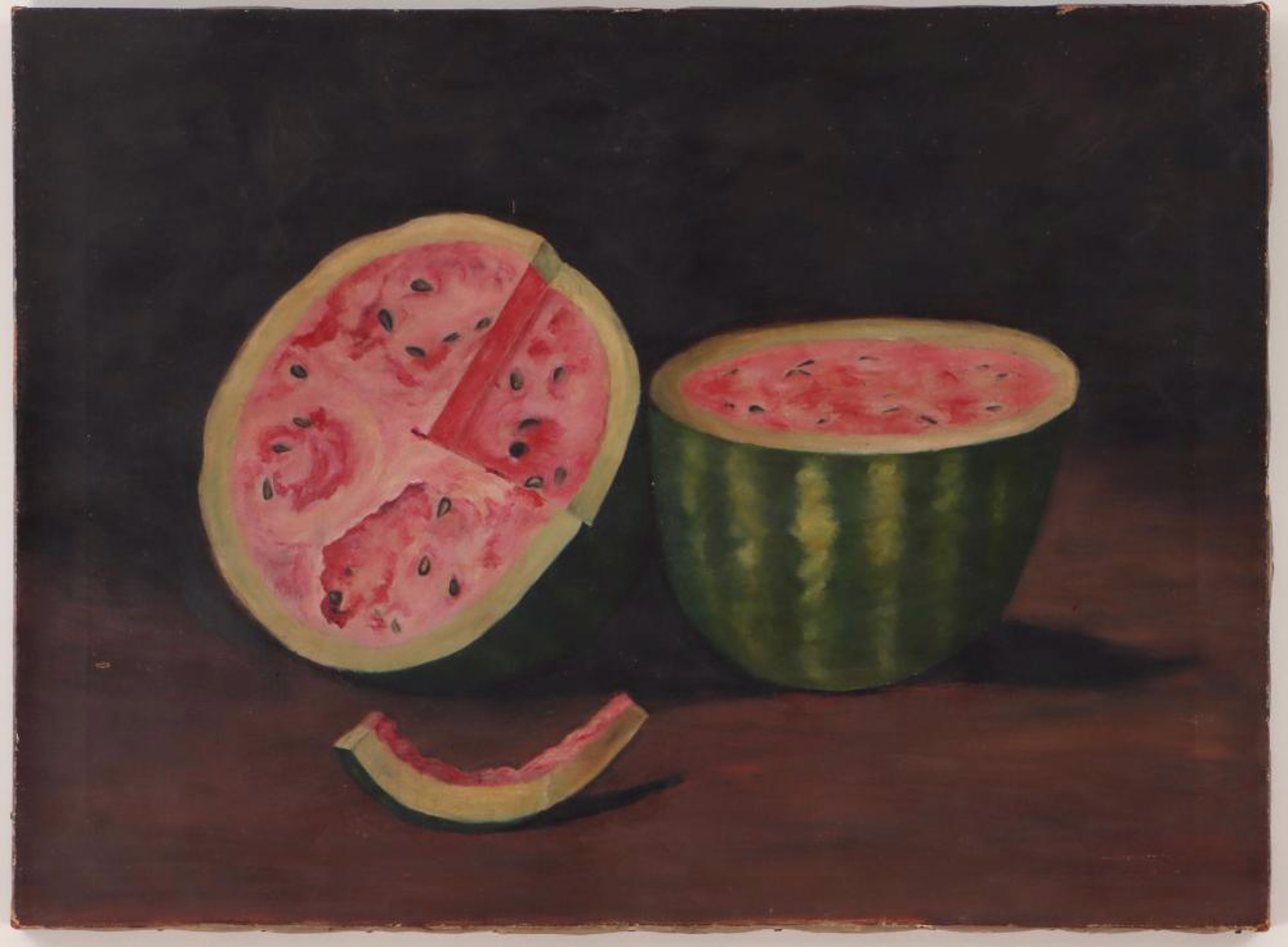 Folk Art Still Life with Watermelon by Unknown