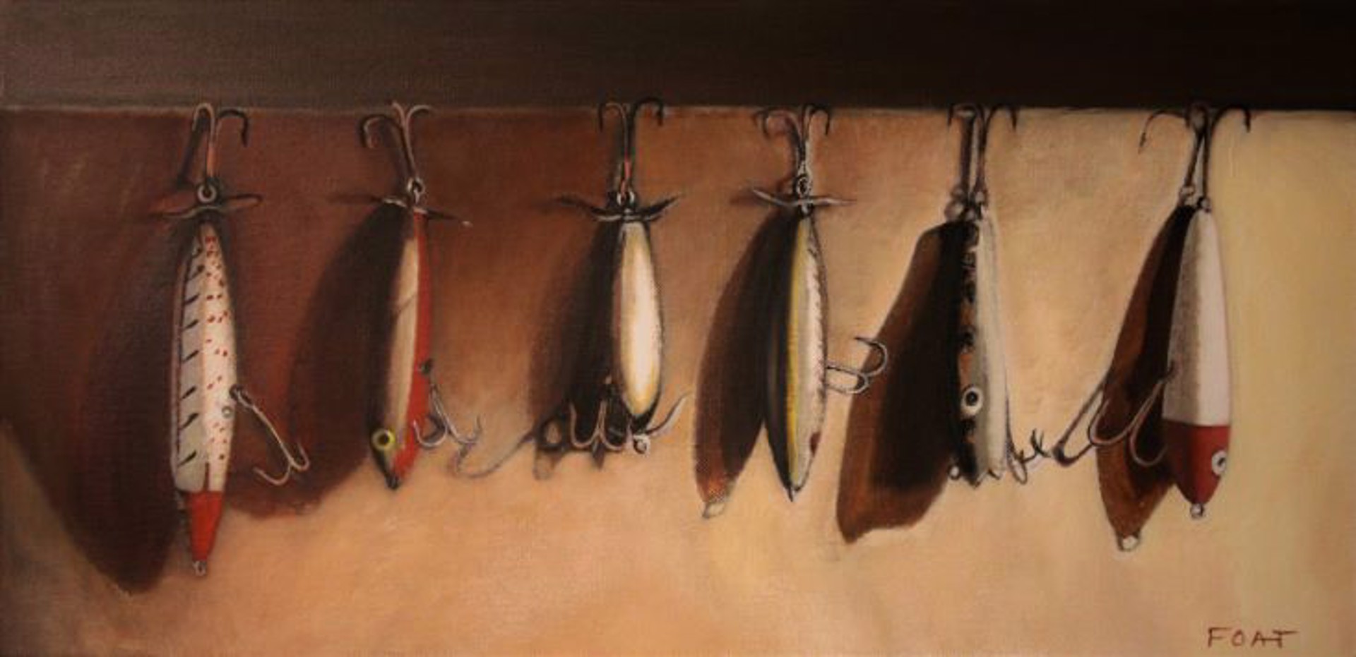 Six Lures in a Row by Annette Foat