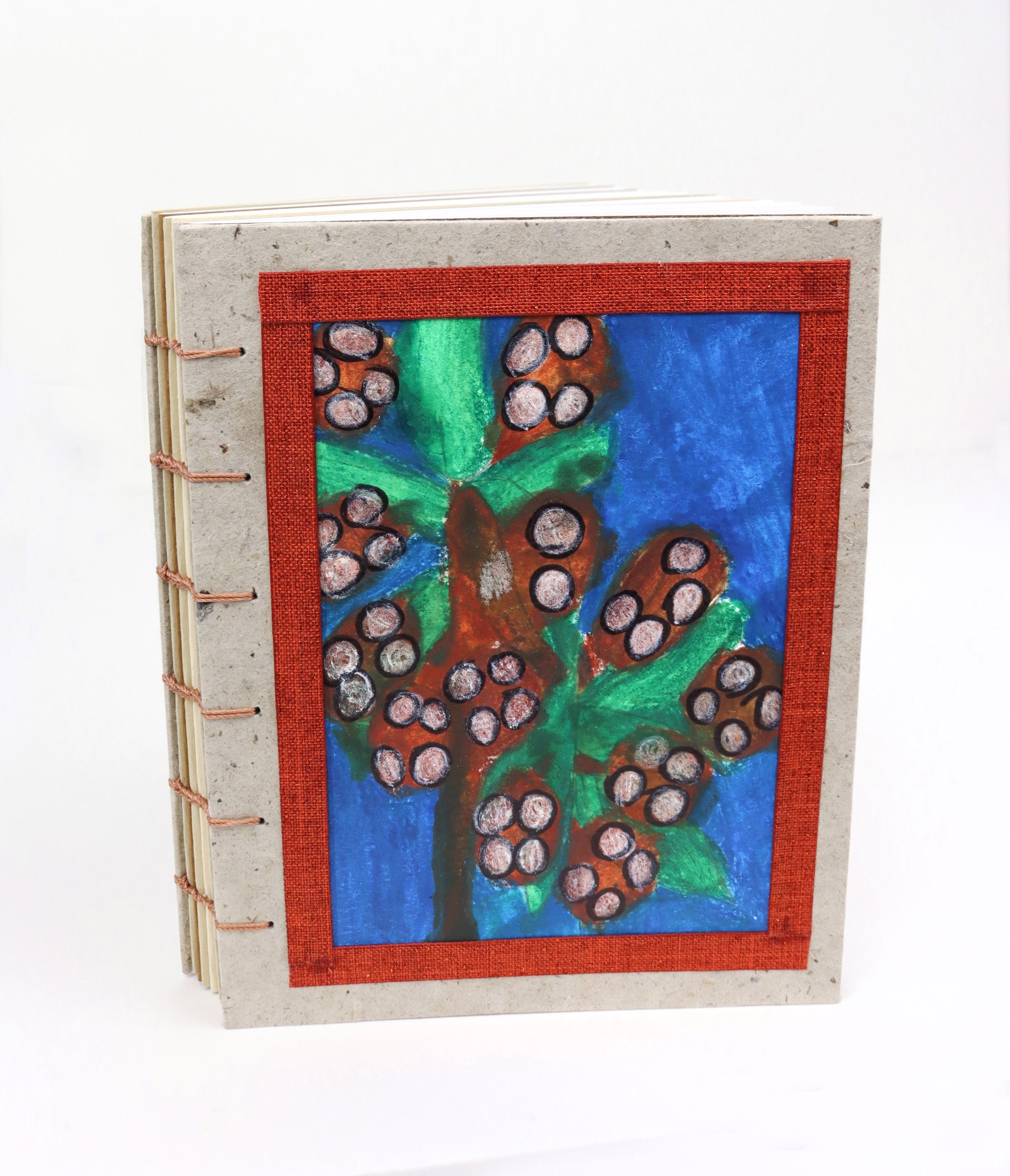 "The Coconut Trees" Handmade Art Journal by Marti Clark