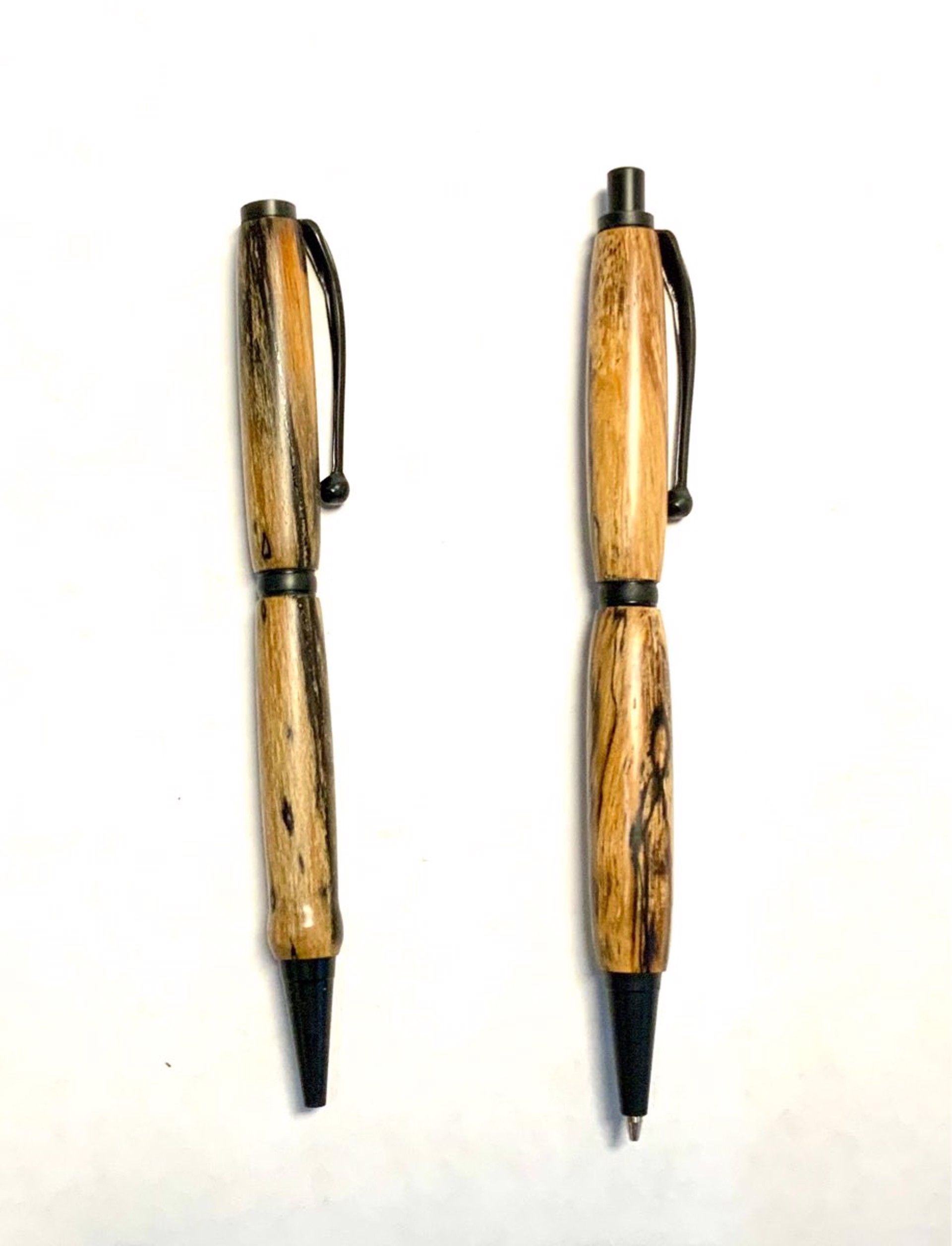 Spalted Maple Pen And Pencil Set by Tom Leazenby