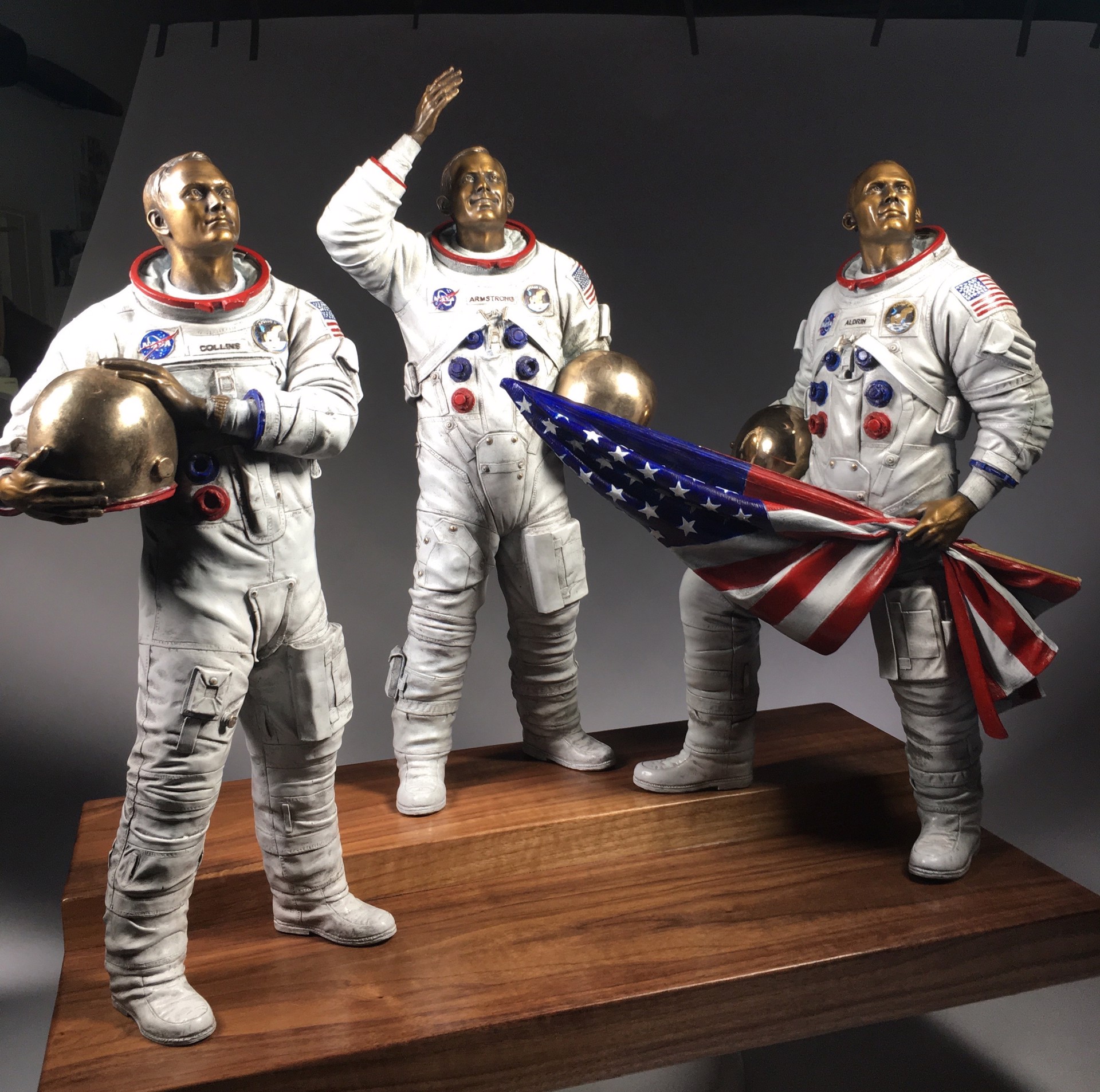 Crew of Apollo XI by George Lundeen
