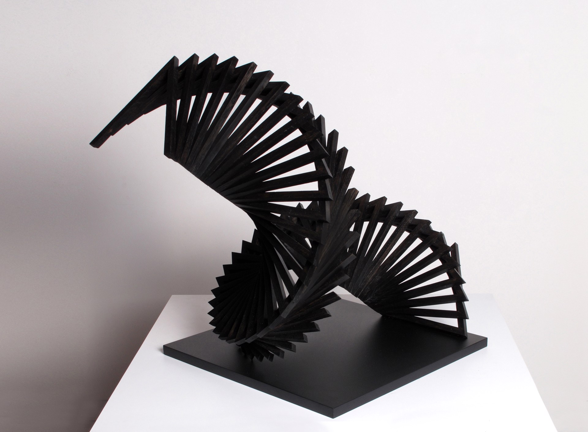 Untitled Black Spiral by Robert Winkler