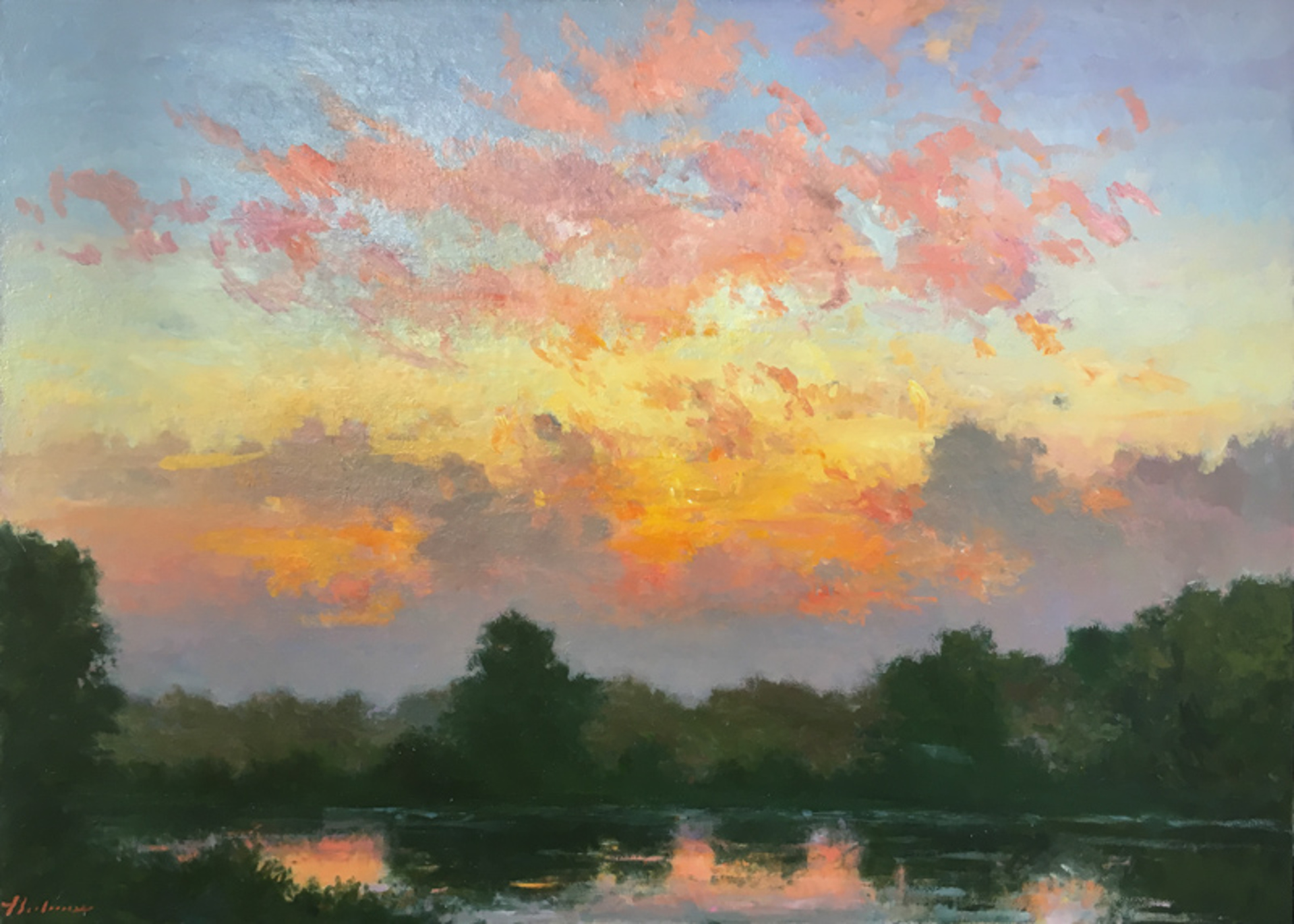 July Dawn, Fremont Lakes by Hal Holoun