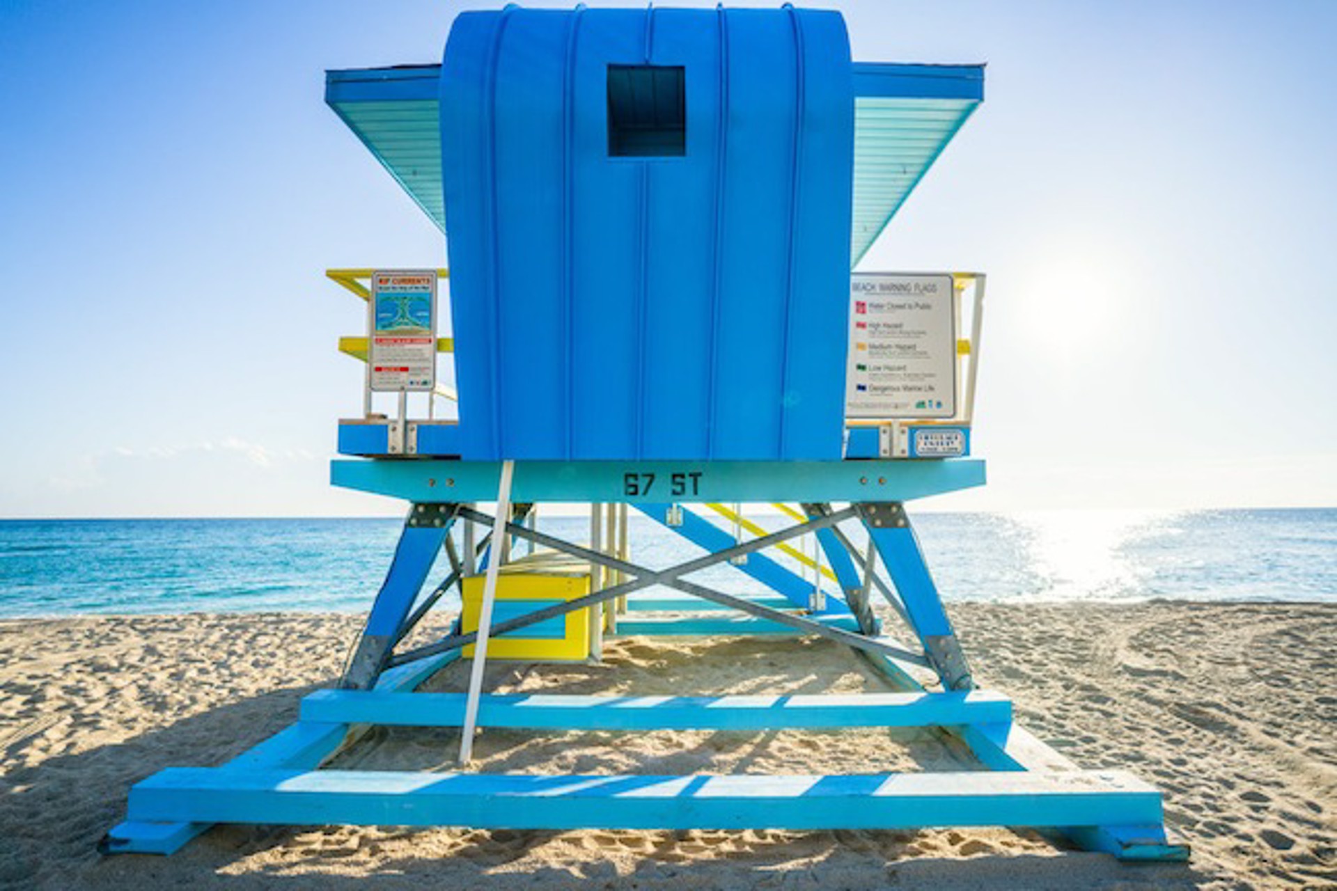 67th Street Lifeguard Stand, Rear View by Peter Mendelson