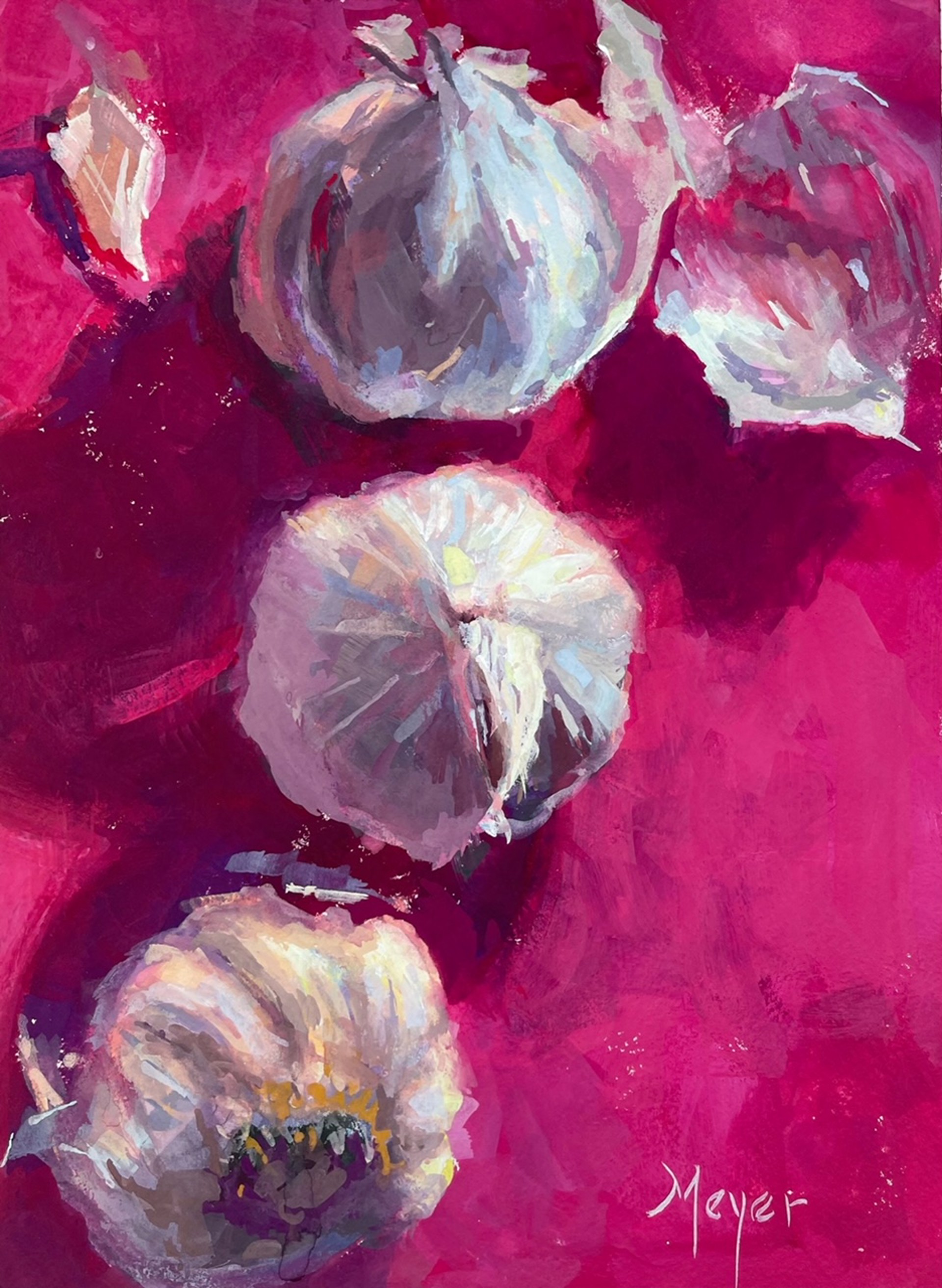 Garlic and Garnet, I by Laurie Meyer