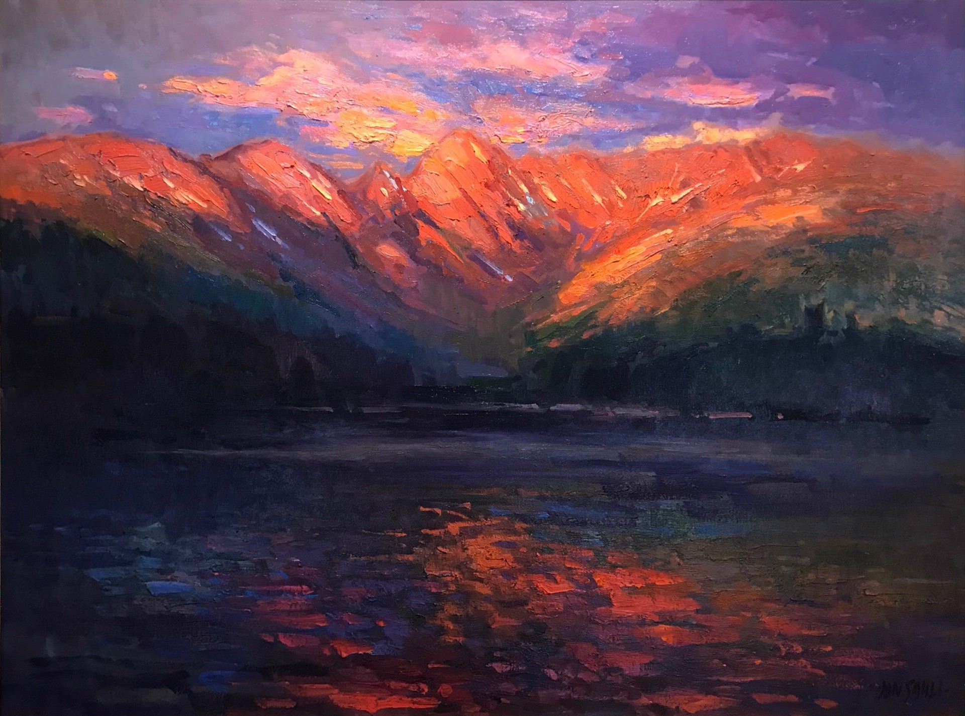Sundown, Piney Lake by Don Sahli