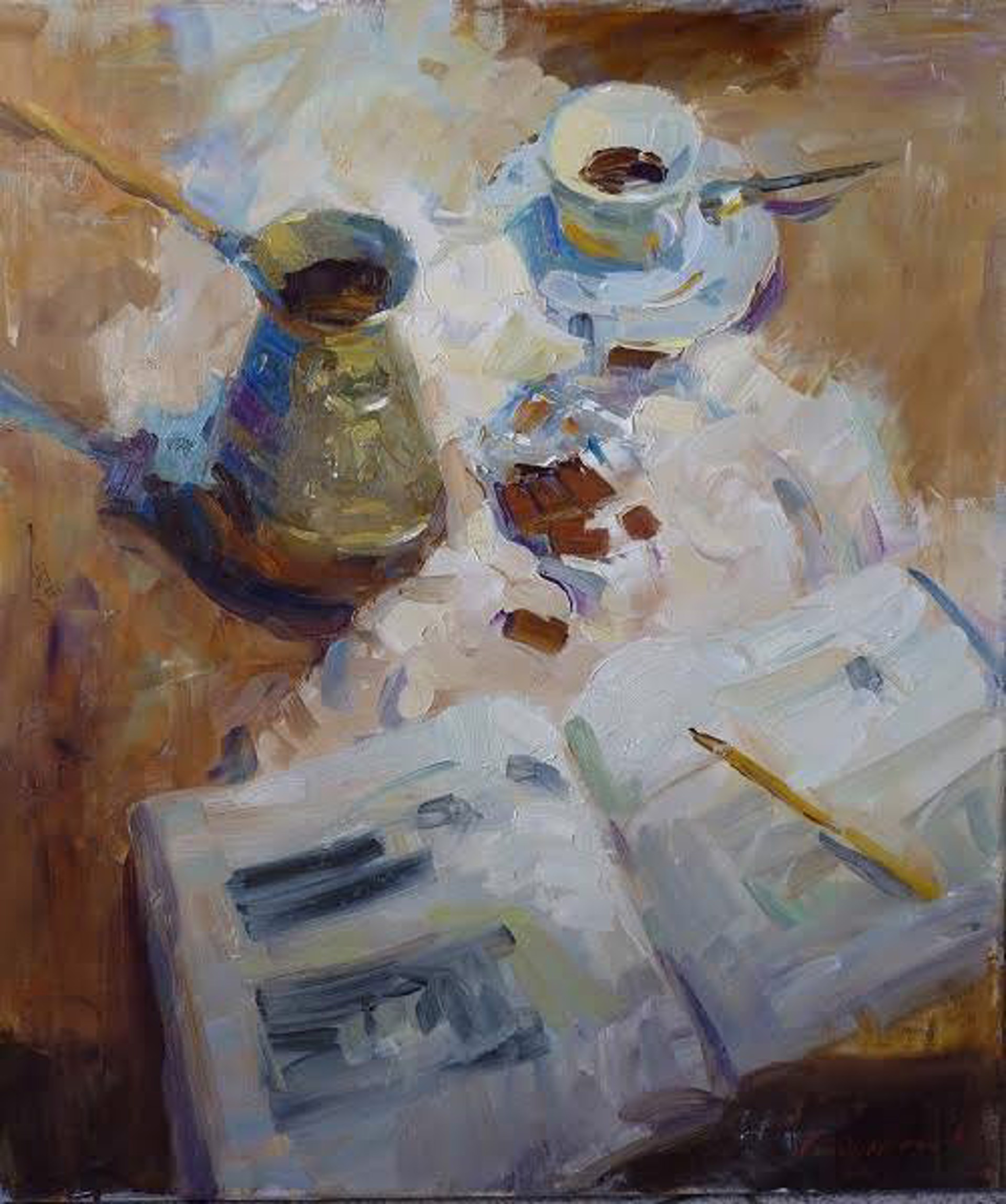 Evening Coffee by Sergei Kondratyuk