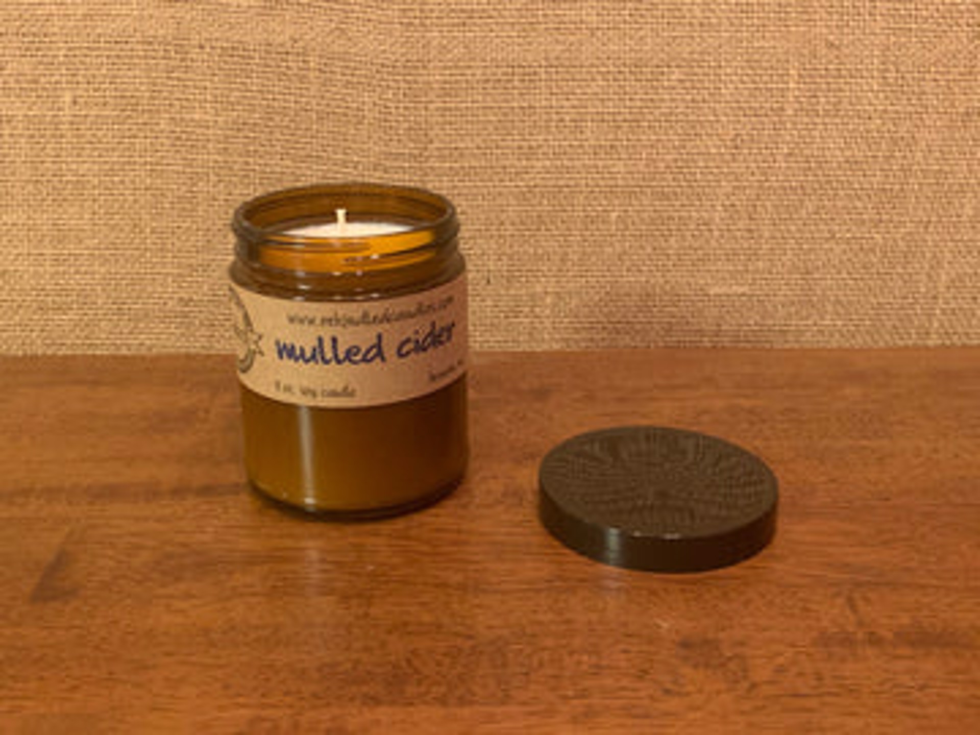 Mulled Cider Amber Jar Candle by re-kindled candle company