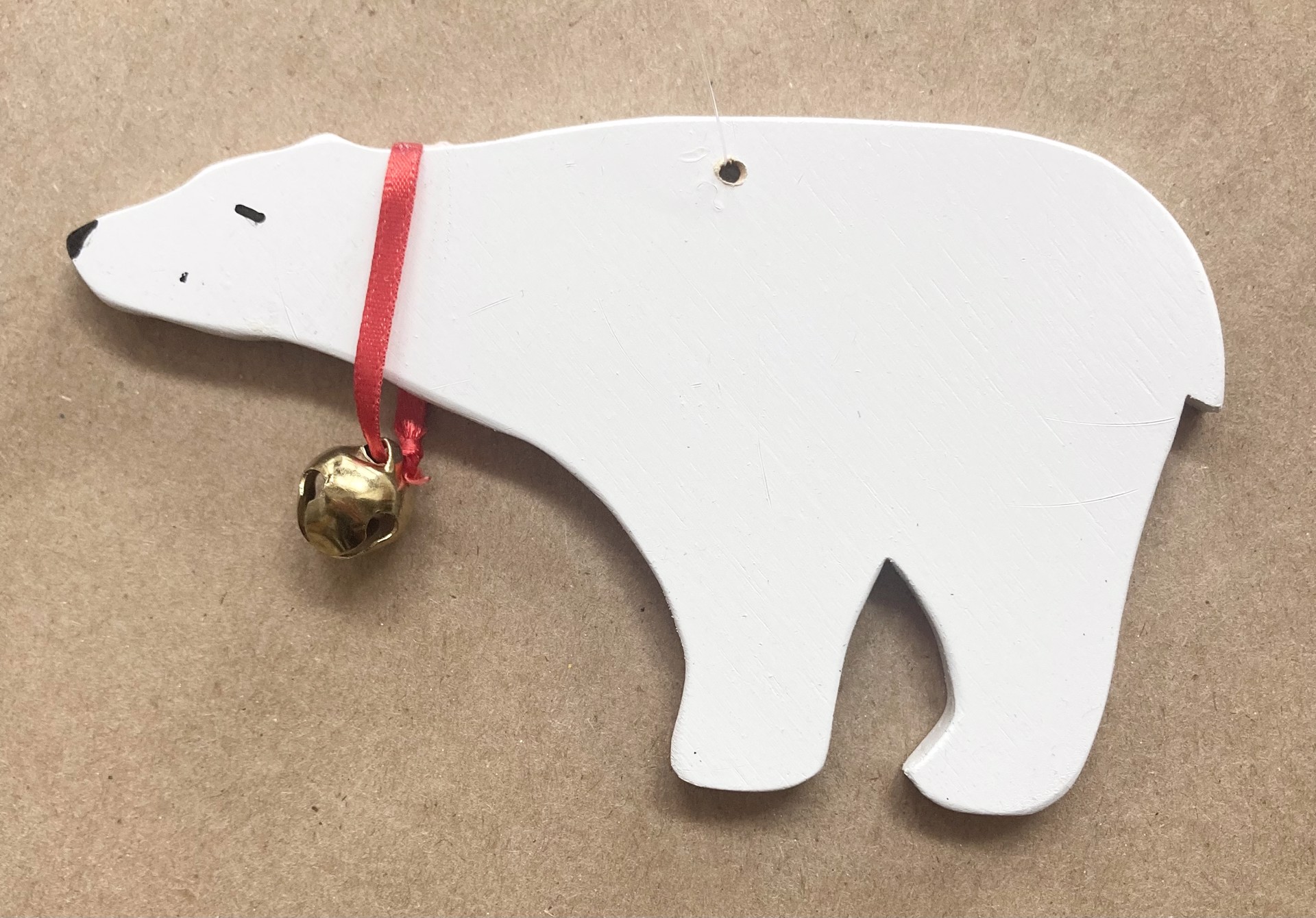 Polar Bear Ornament by Dan Wieske