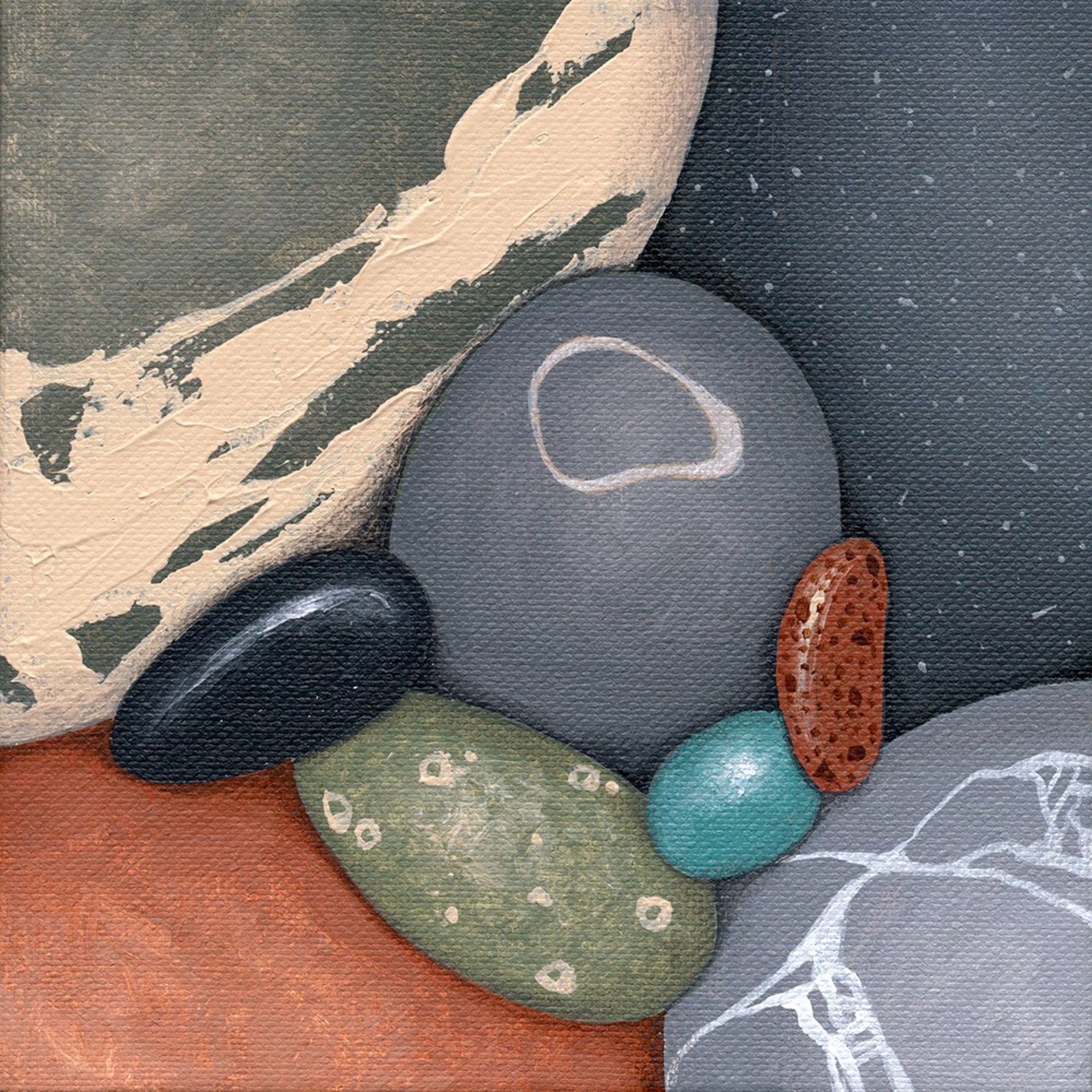 Pebble Painting #617 by Kristina Boardman