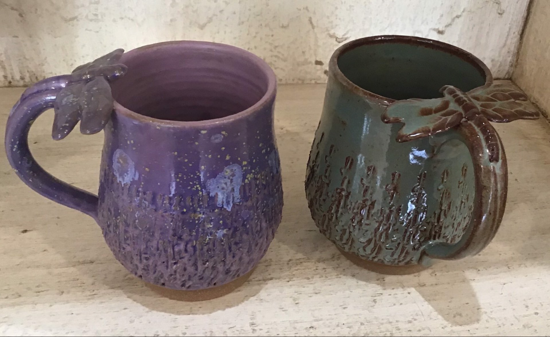 Marian Pyron Dragonfly mugs by Gallery