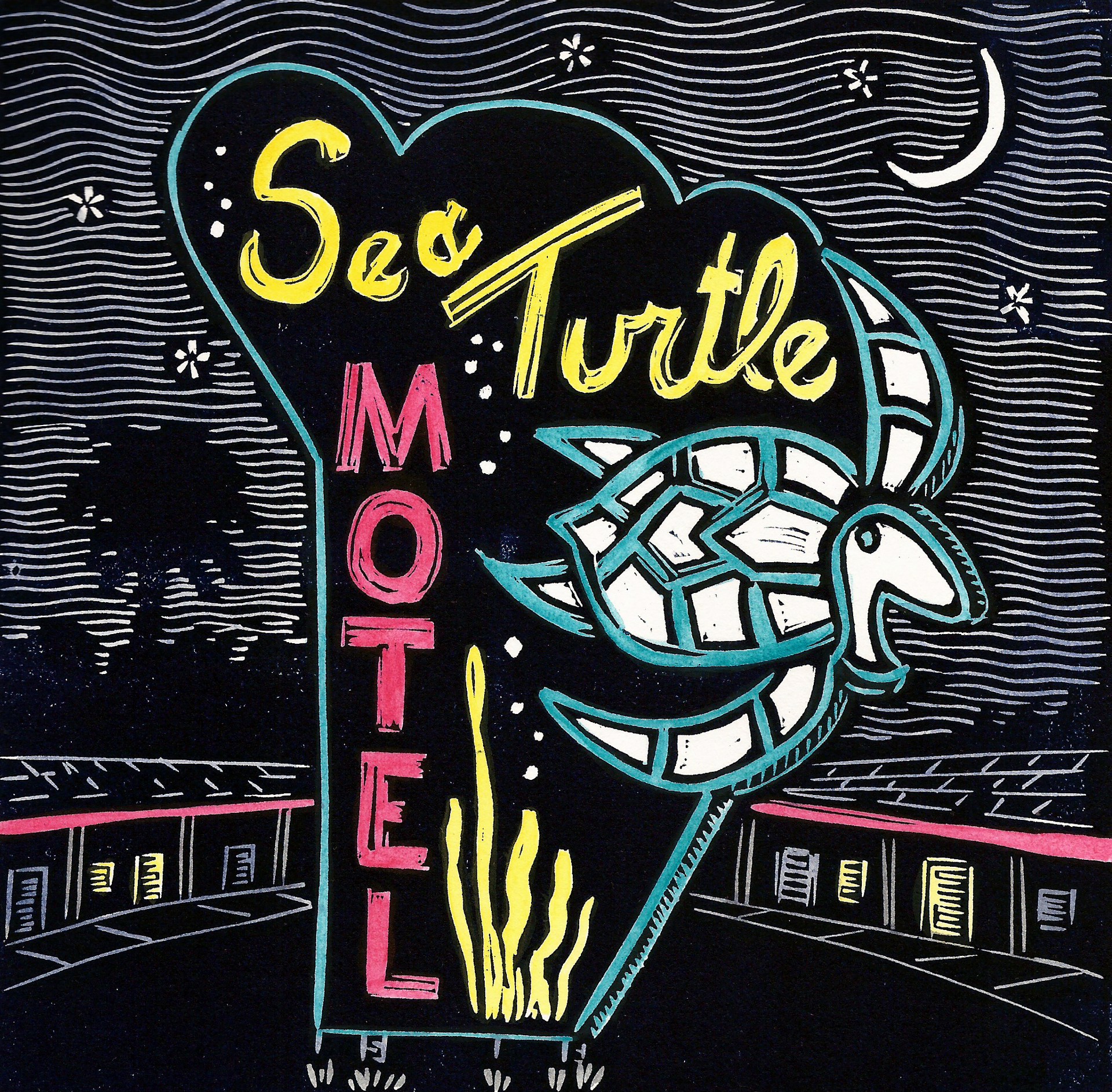 Sea Turtle Motel by Diana Tonnessen