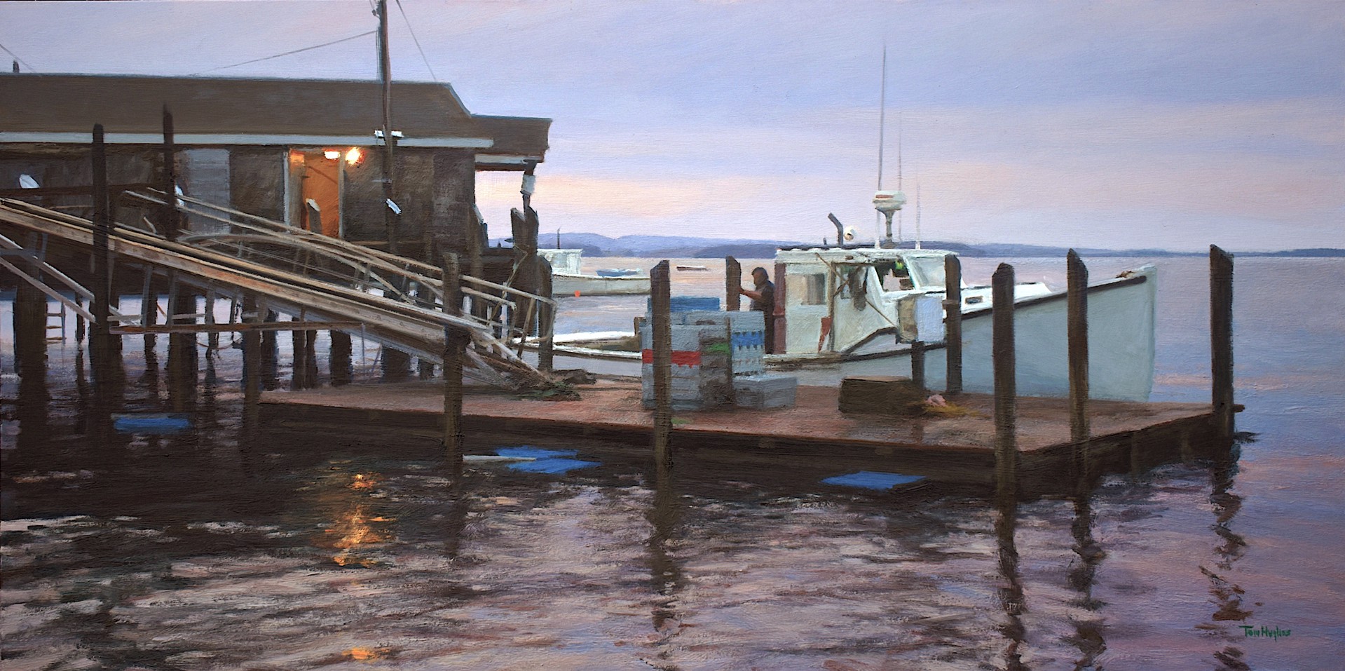 Wharf at Dawn by Tom Hughes