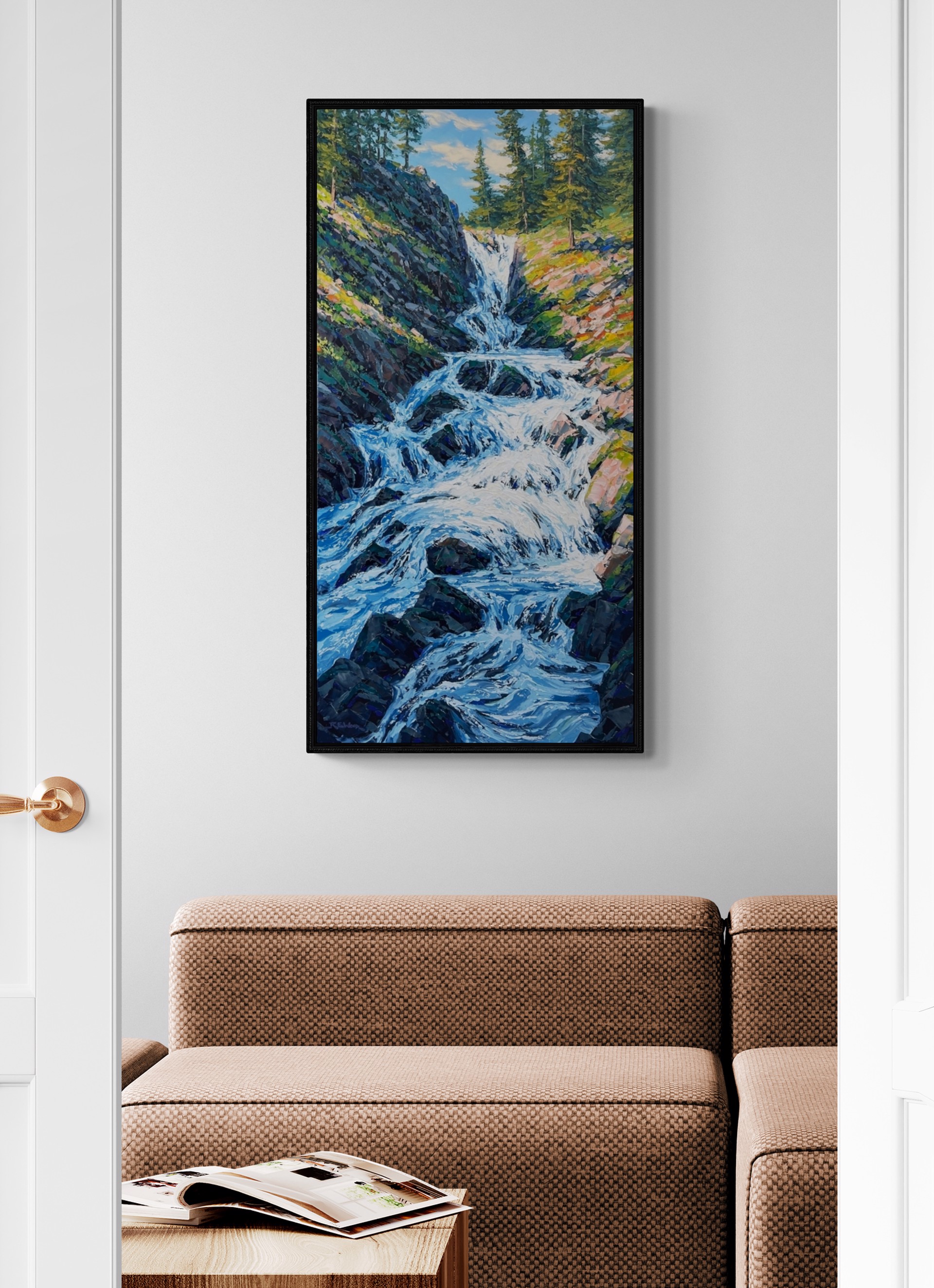 Sarrail Creek Falls By Robert E Wood Mountain Galleries