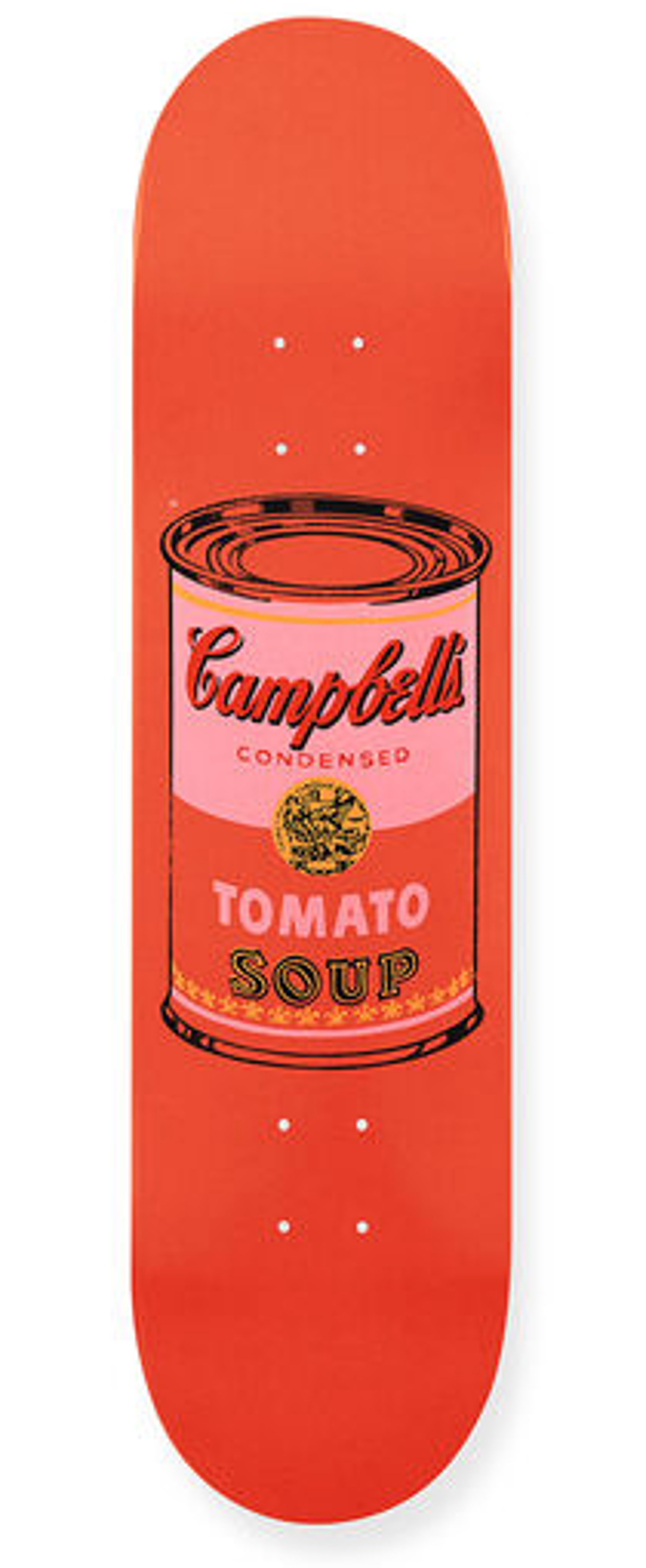 Campbell's Soup Skate Deck (Orange with Orange Can) by Andy Warhol
