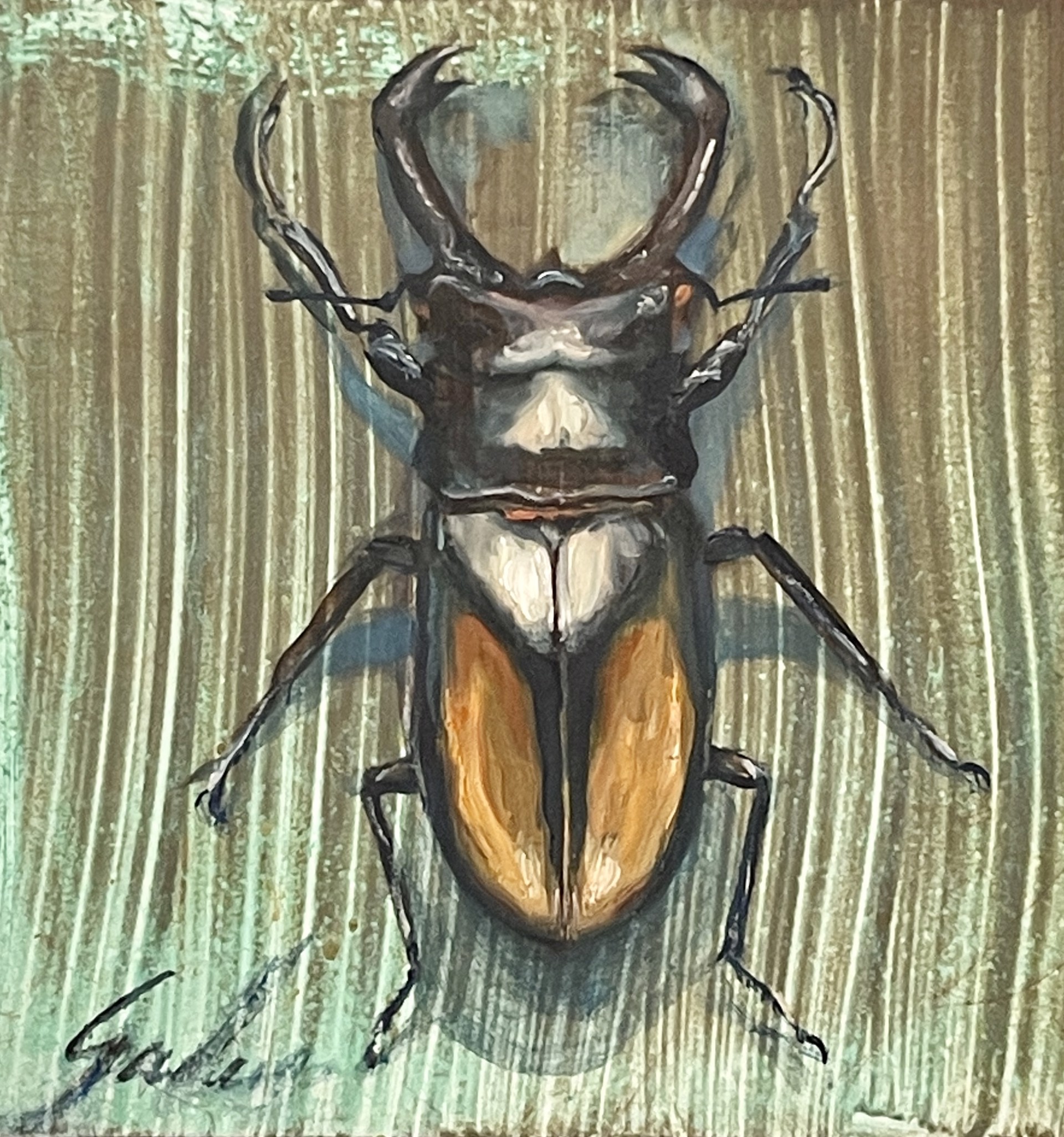 Stag Beetle by Carrie Jadus