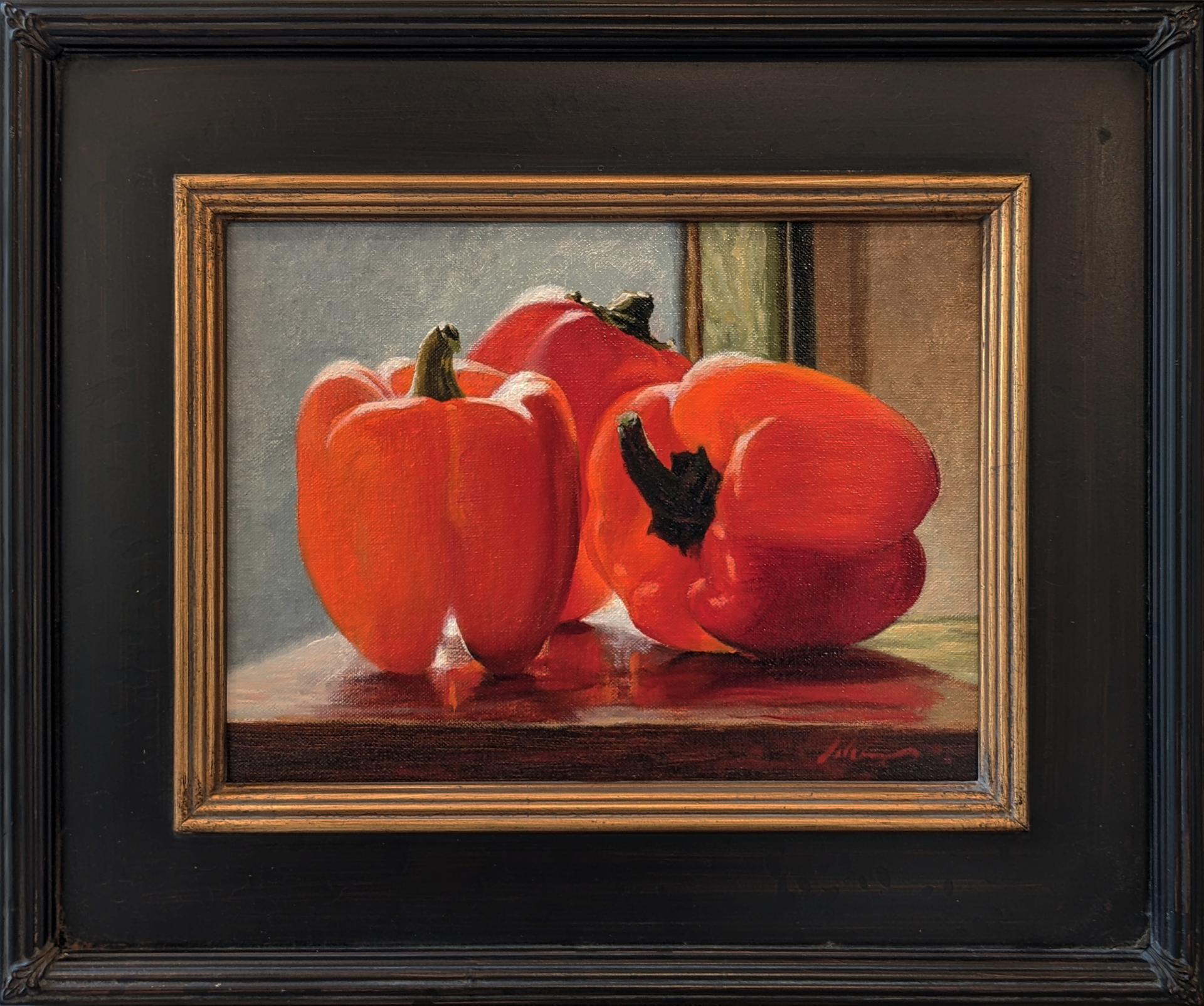 Morning with Red Peppers by Michael Lynn Adams