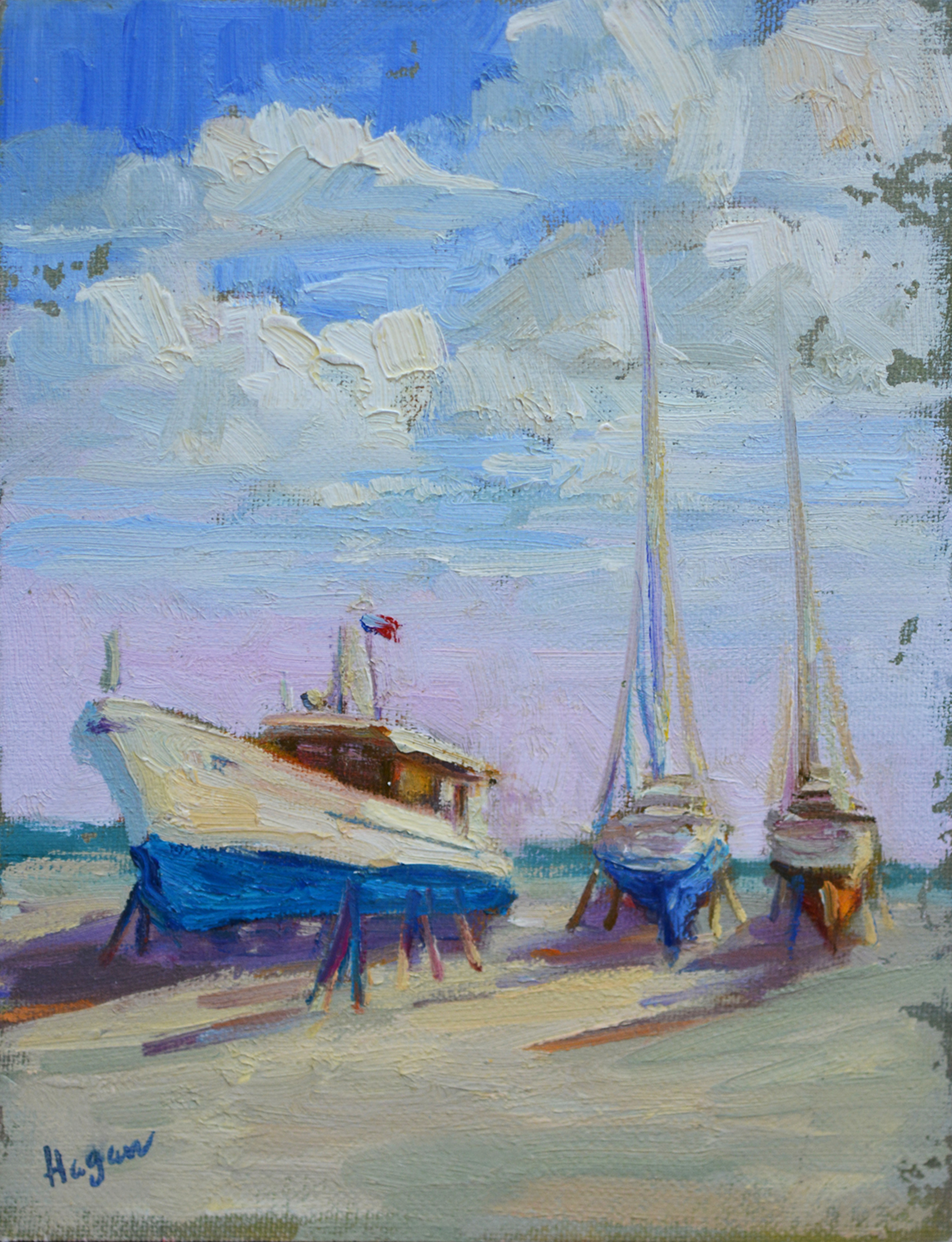 Boatyard Blues by Karen Hewitt Hagan